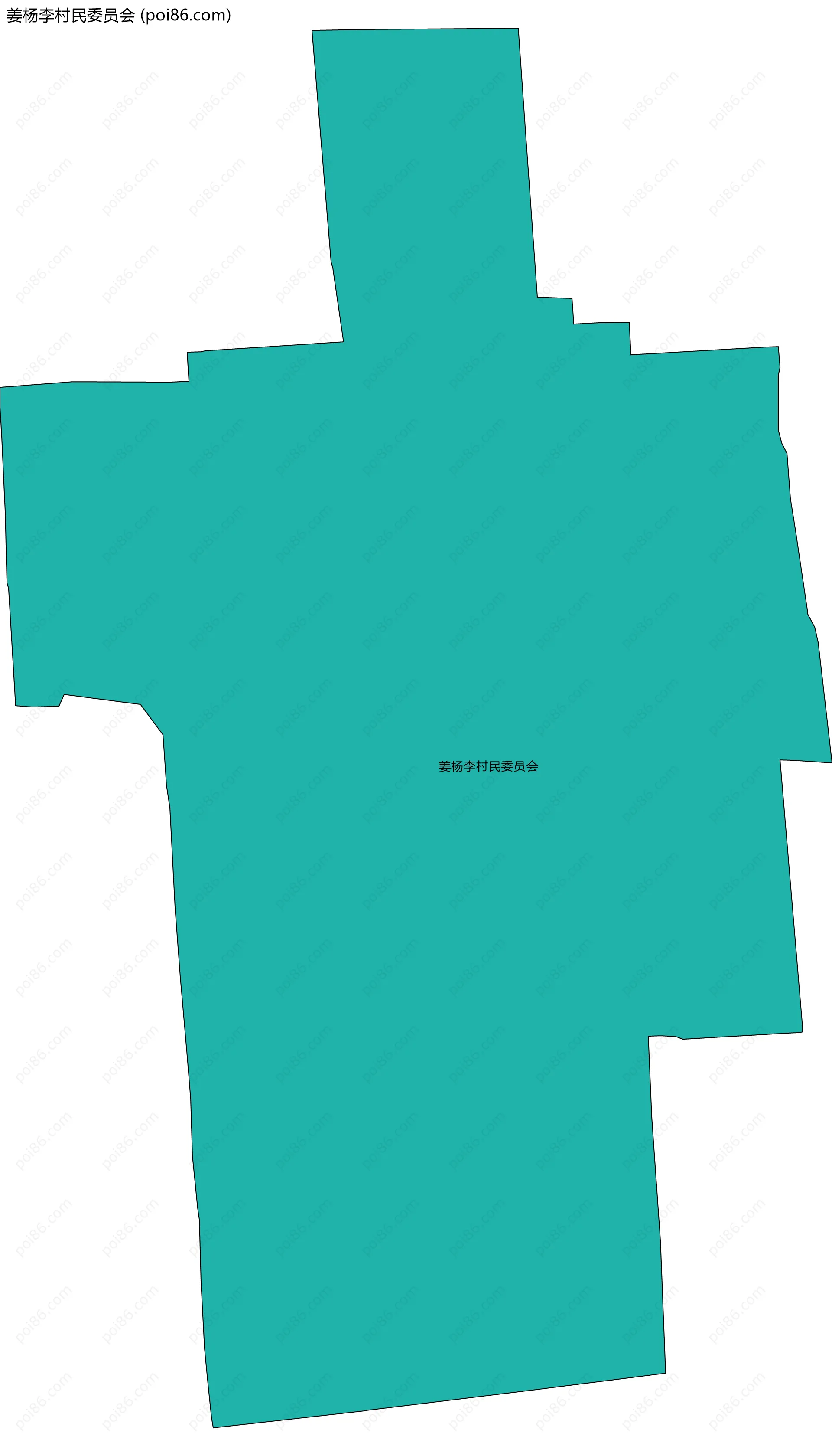 姜杨李村民委员会边界地图