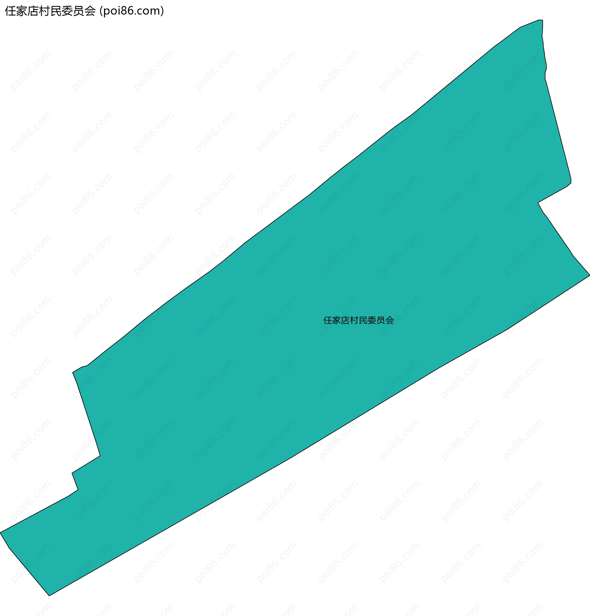 任家店村民委员会边界地图
