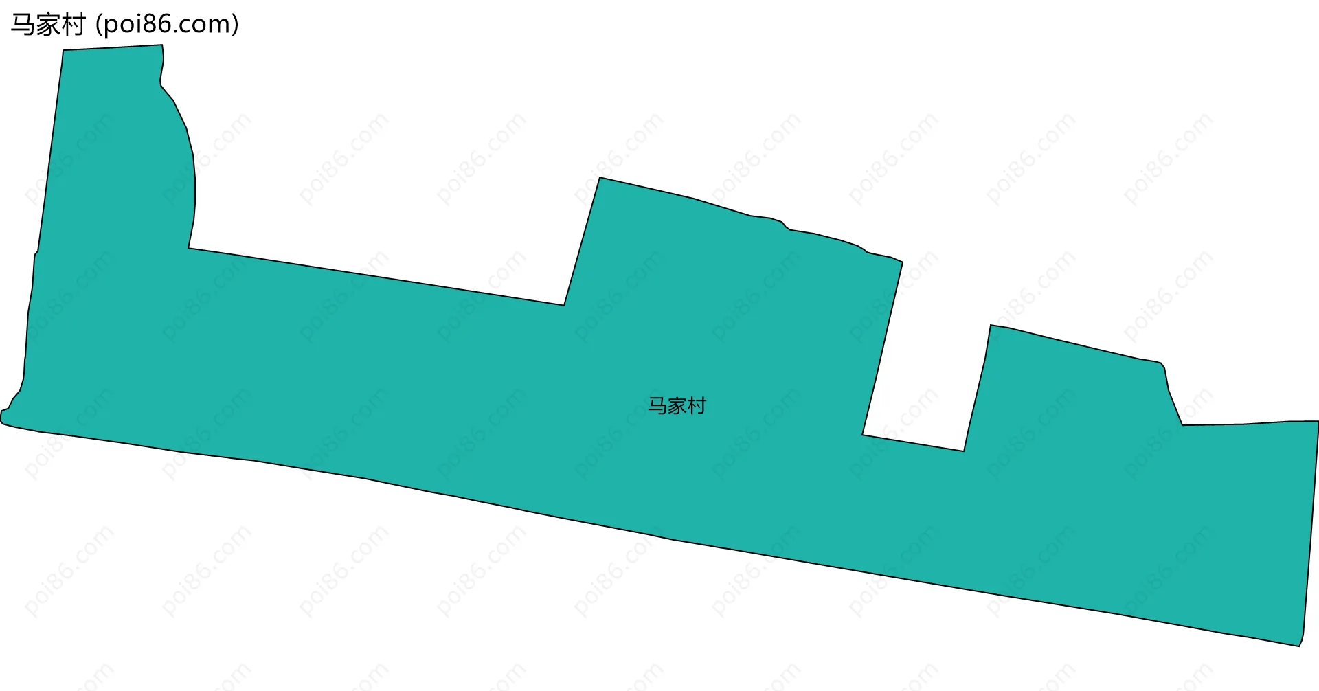 马家村边界地图