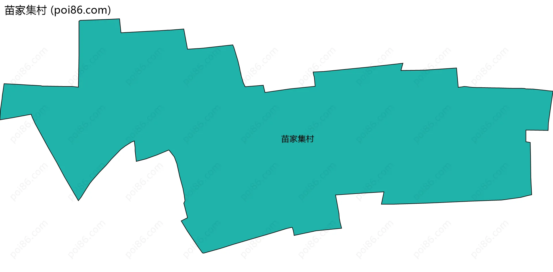 苗家集村边界地图