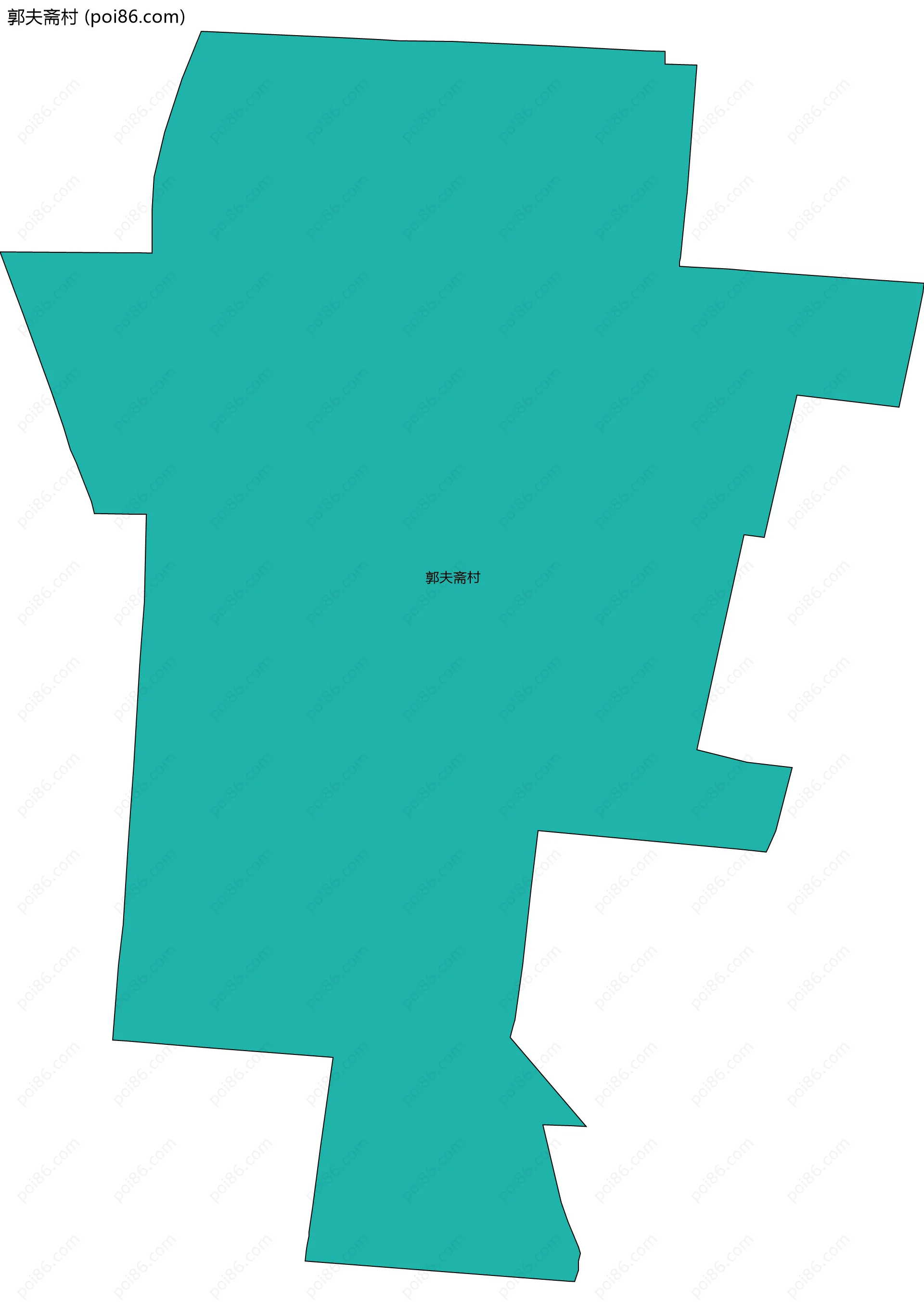 郭夫斋村边界地图