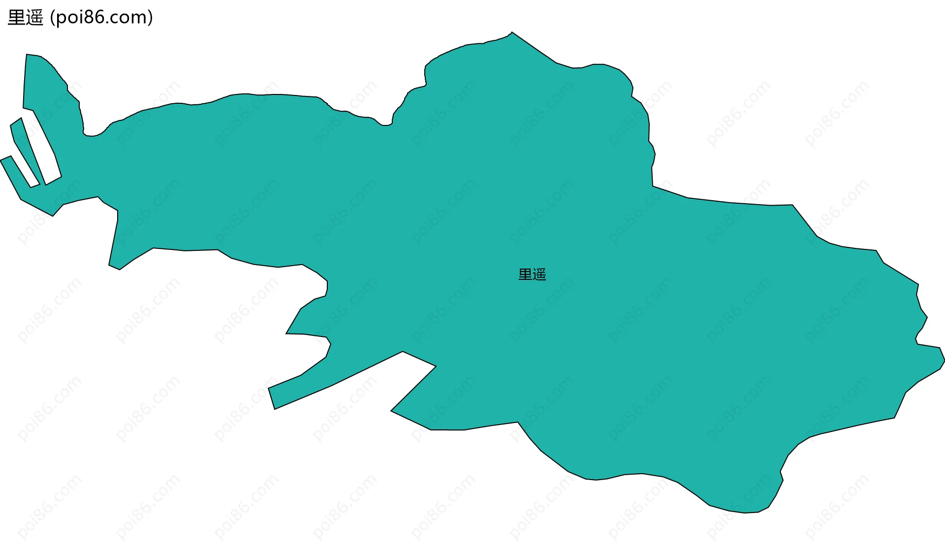 里遥边界地图
