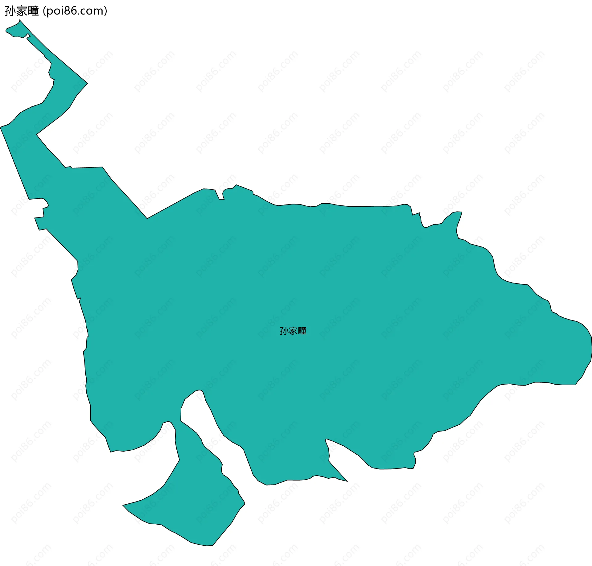 孙家疃边界地图