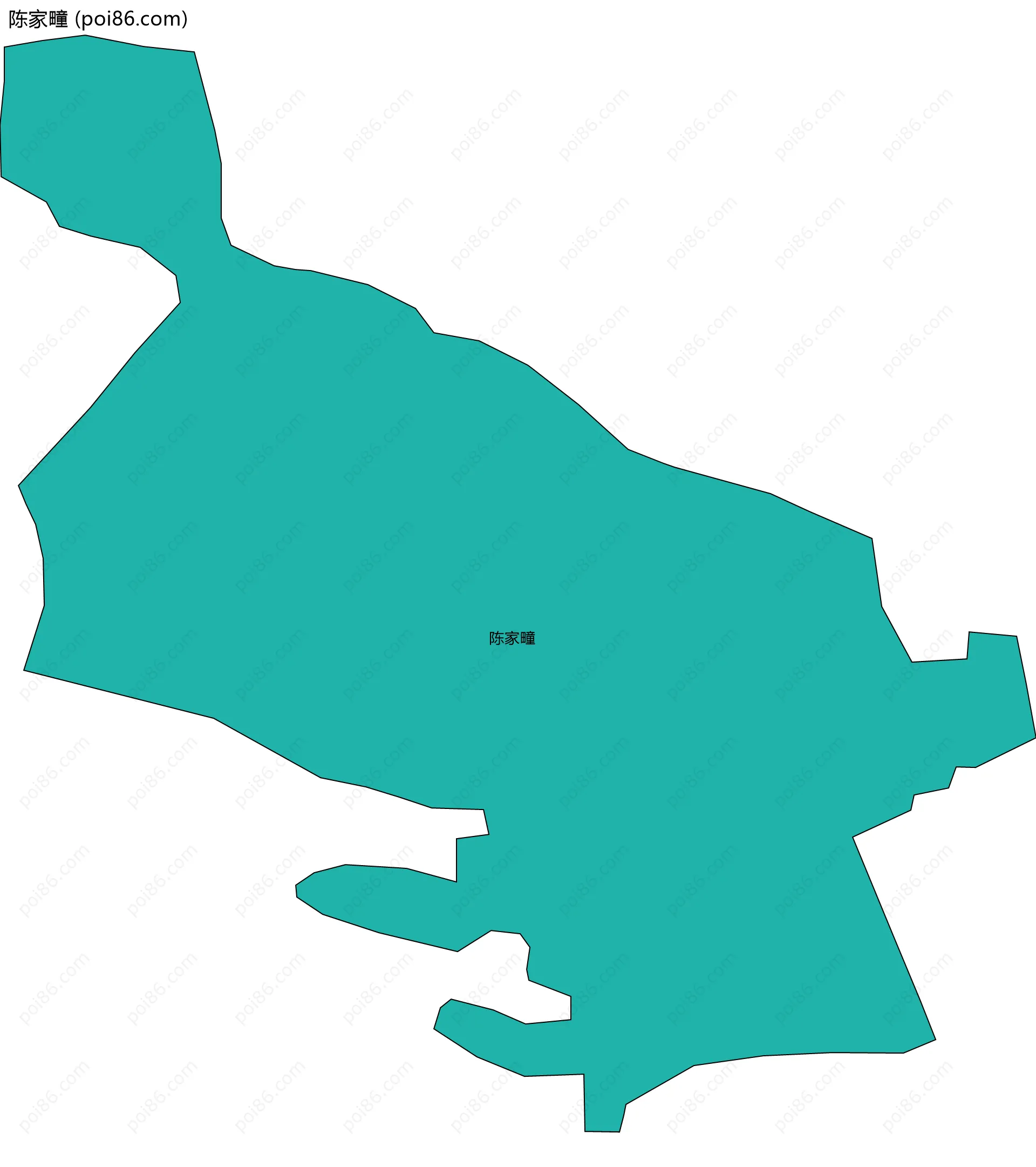 陈家疃边界地图