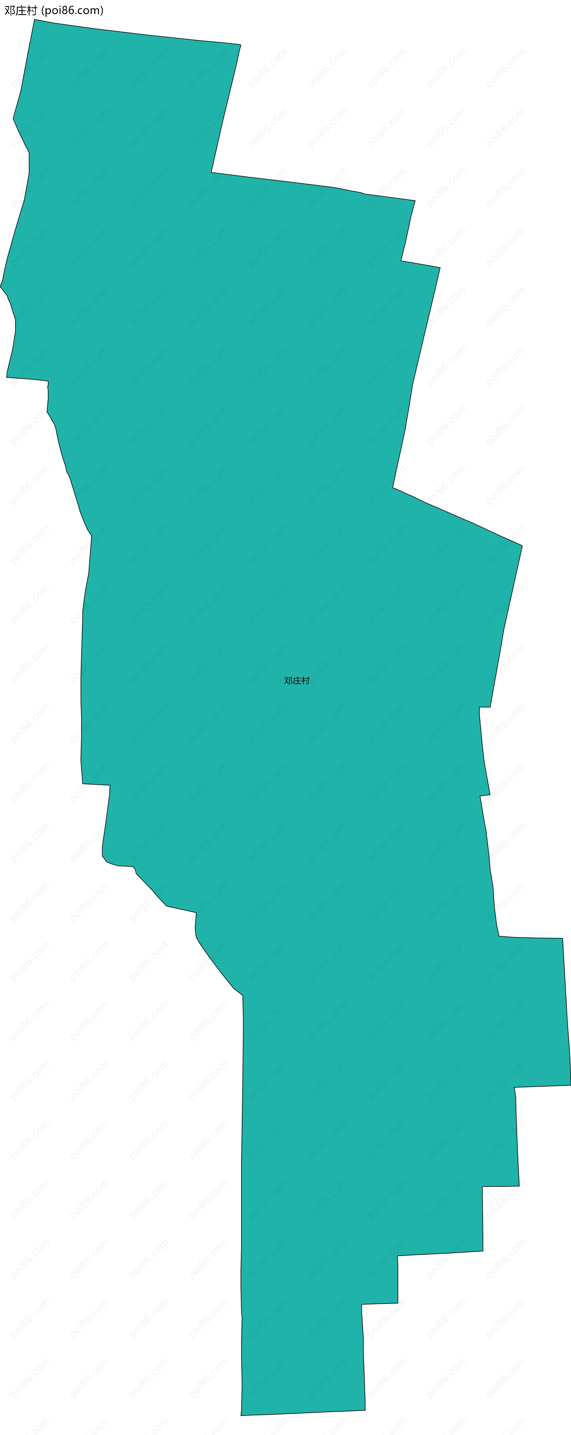 邓庄村边界地图