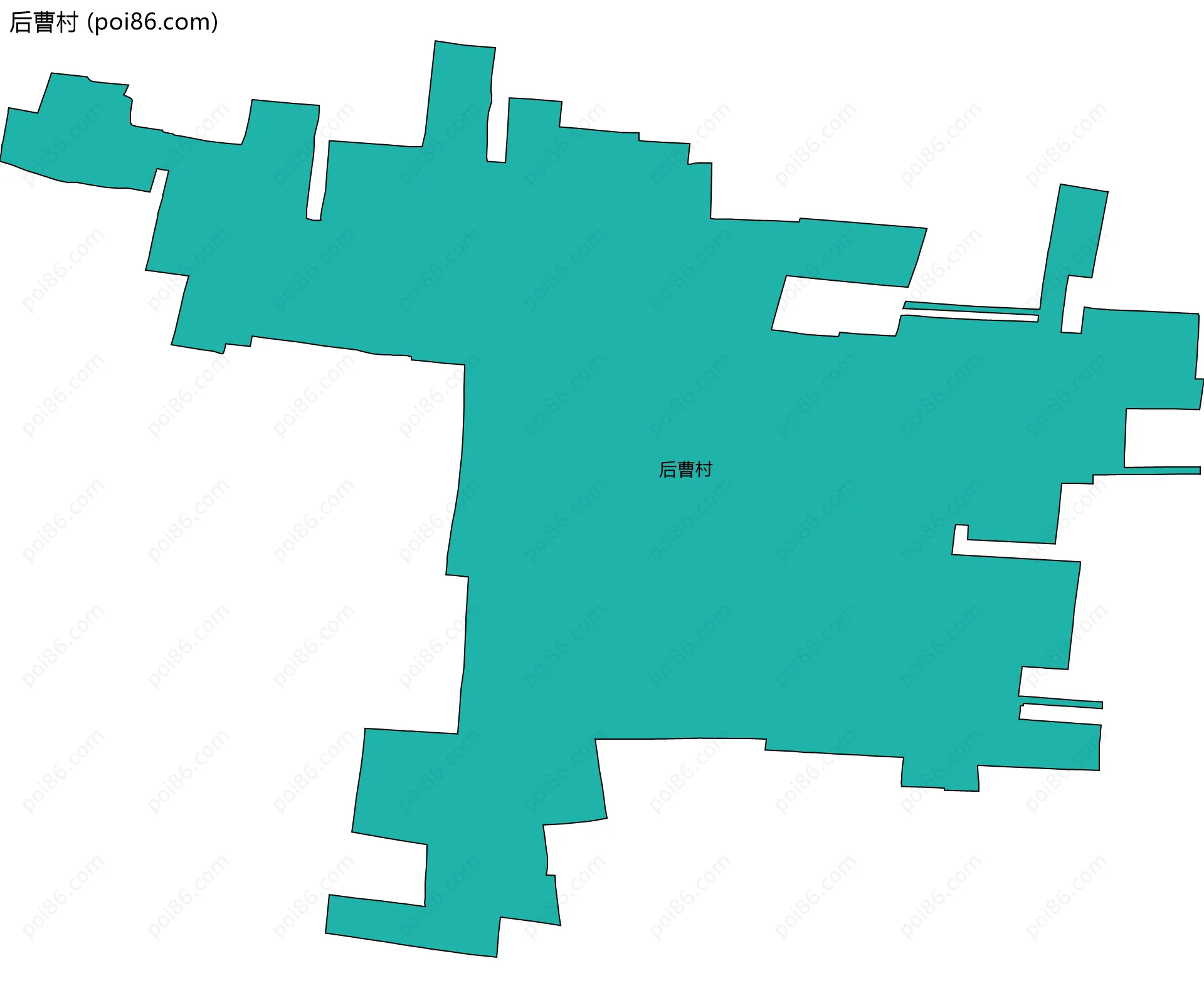 后曹村边界地图
