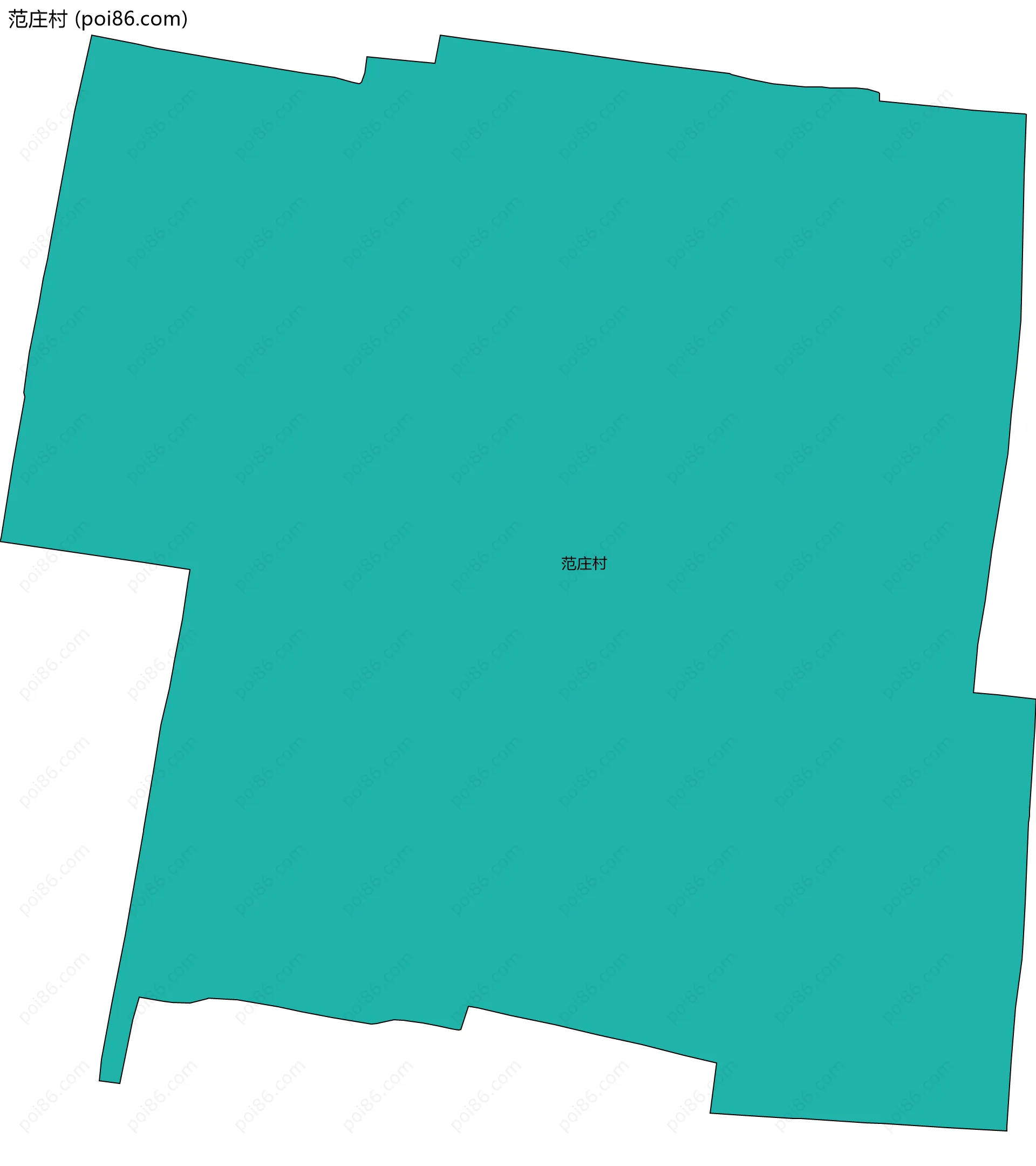 范庄村边界地图