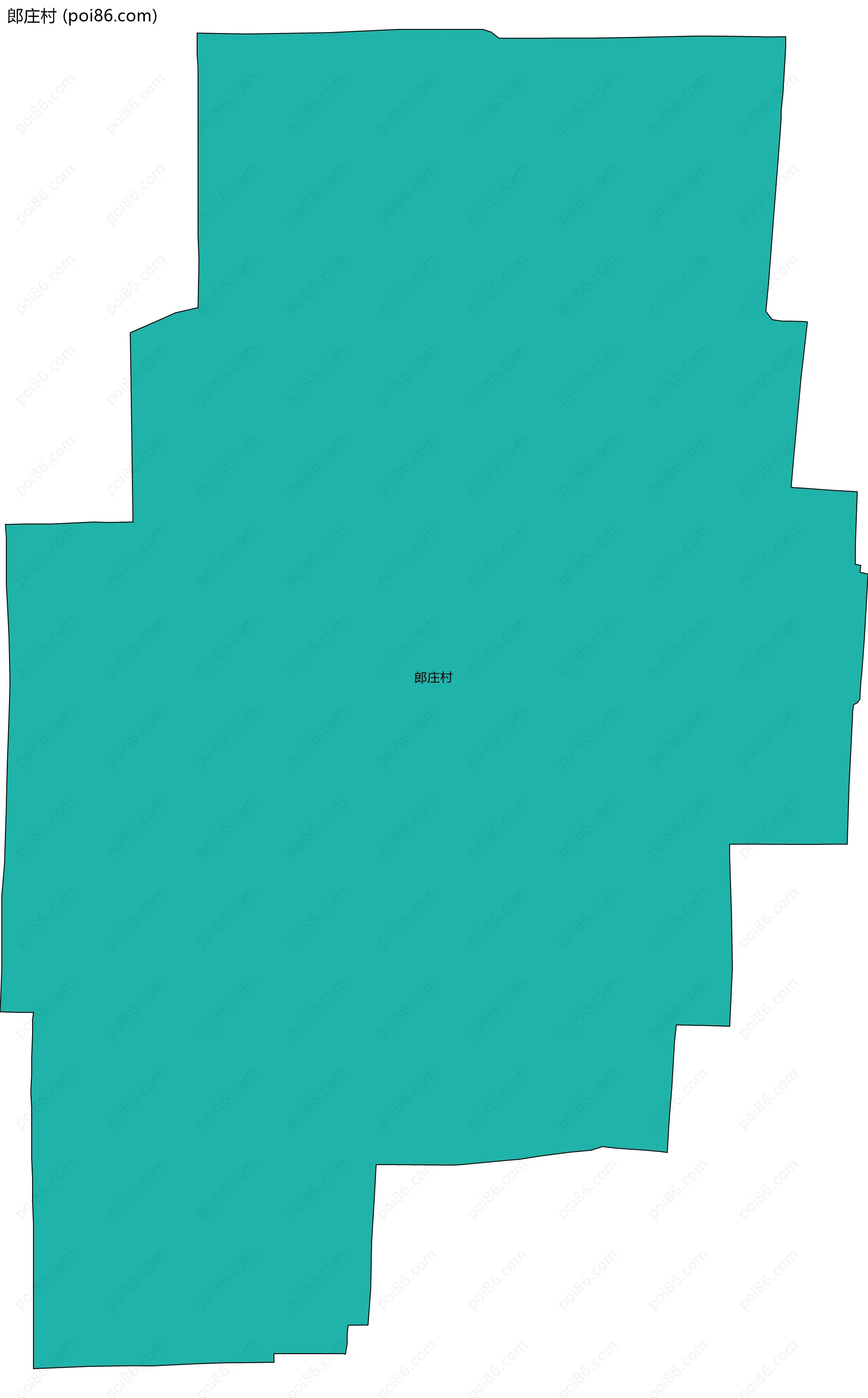 郎庄村边界地图