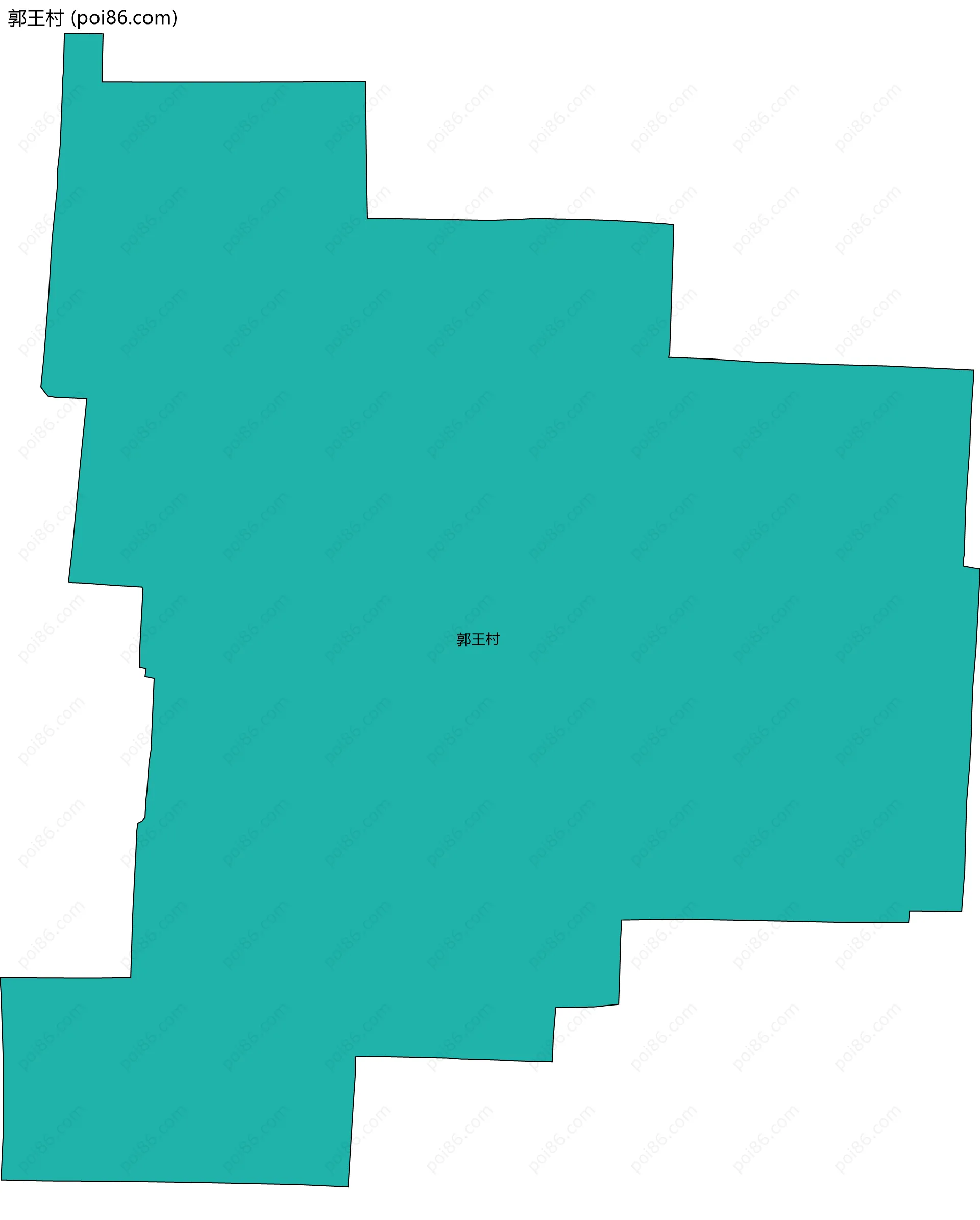 郭王村边界地图