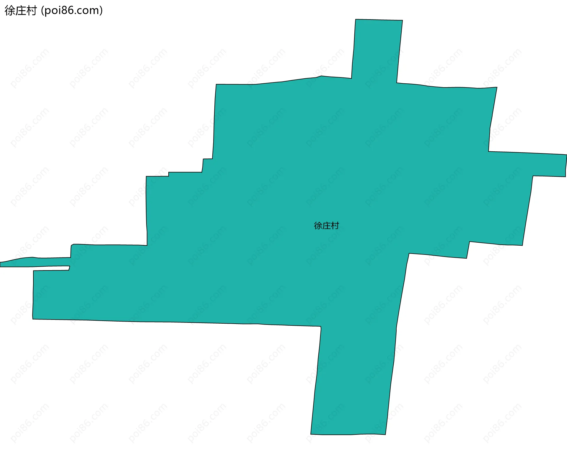 徐庄村边界地图