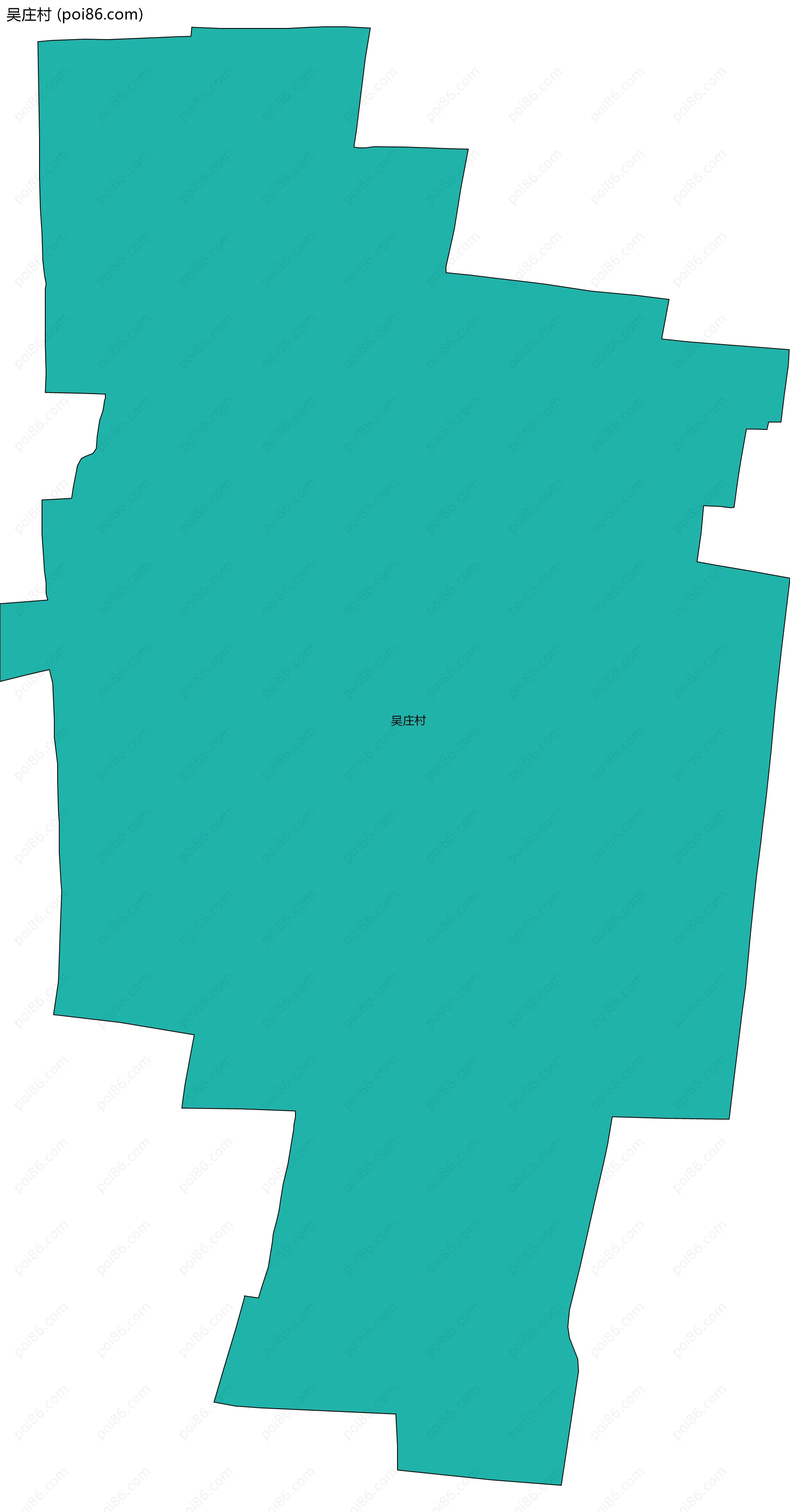 吴庄村边界地图