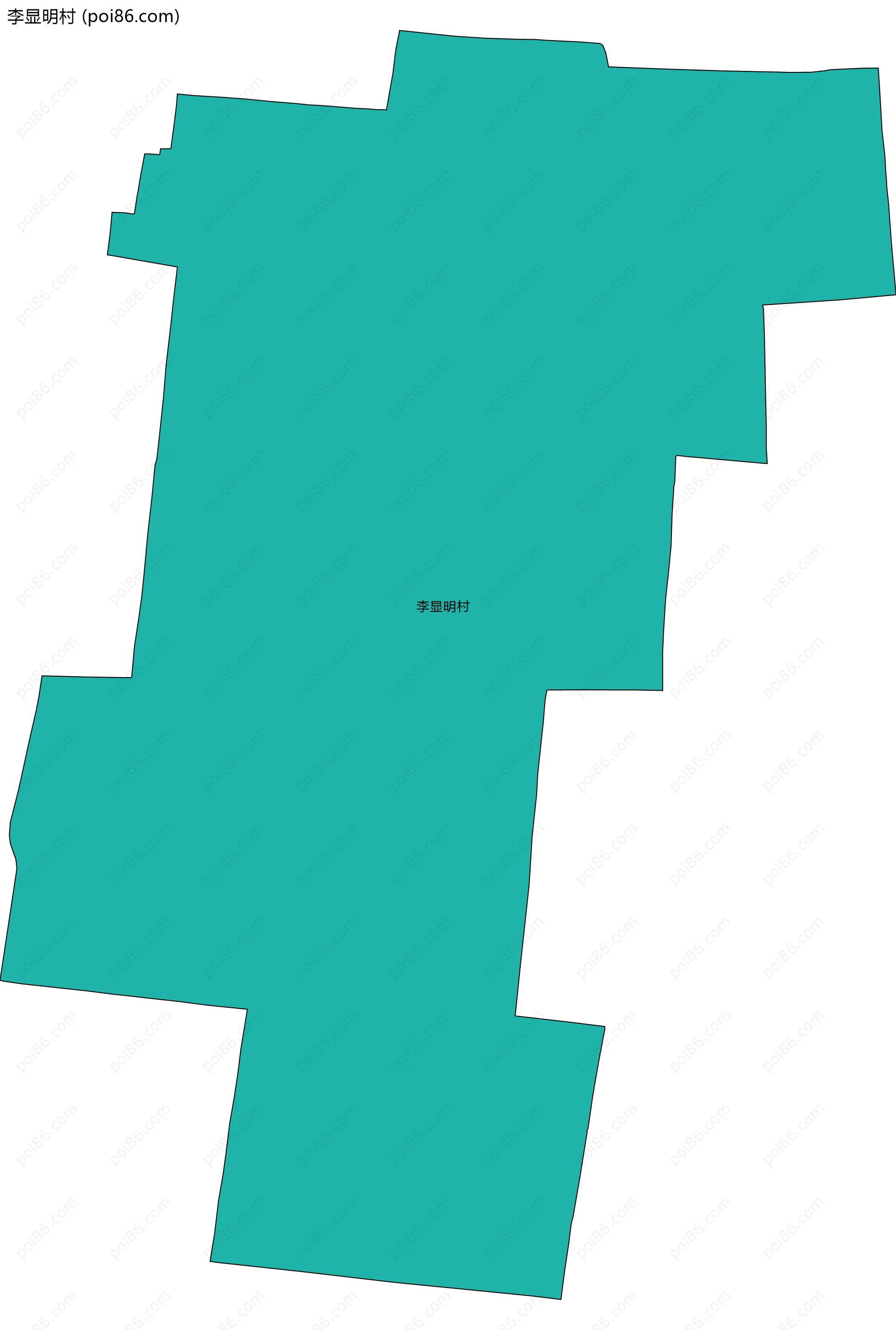 李显明村边界地图