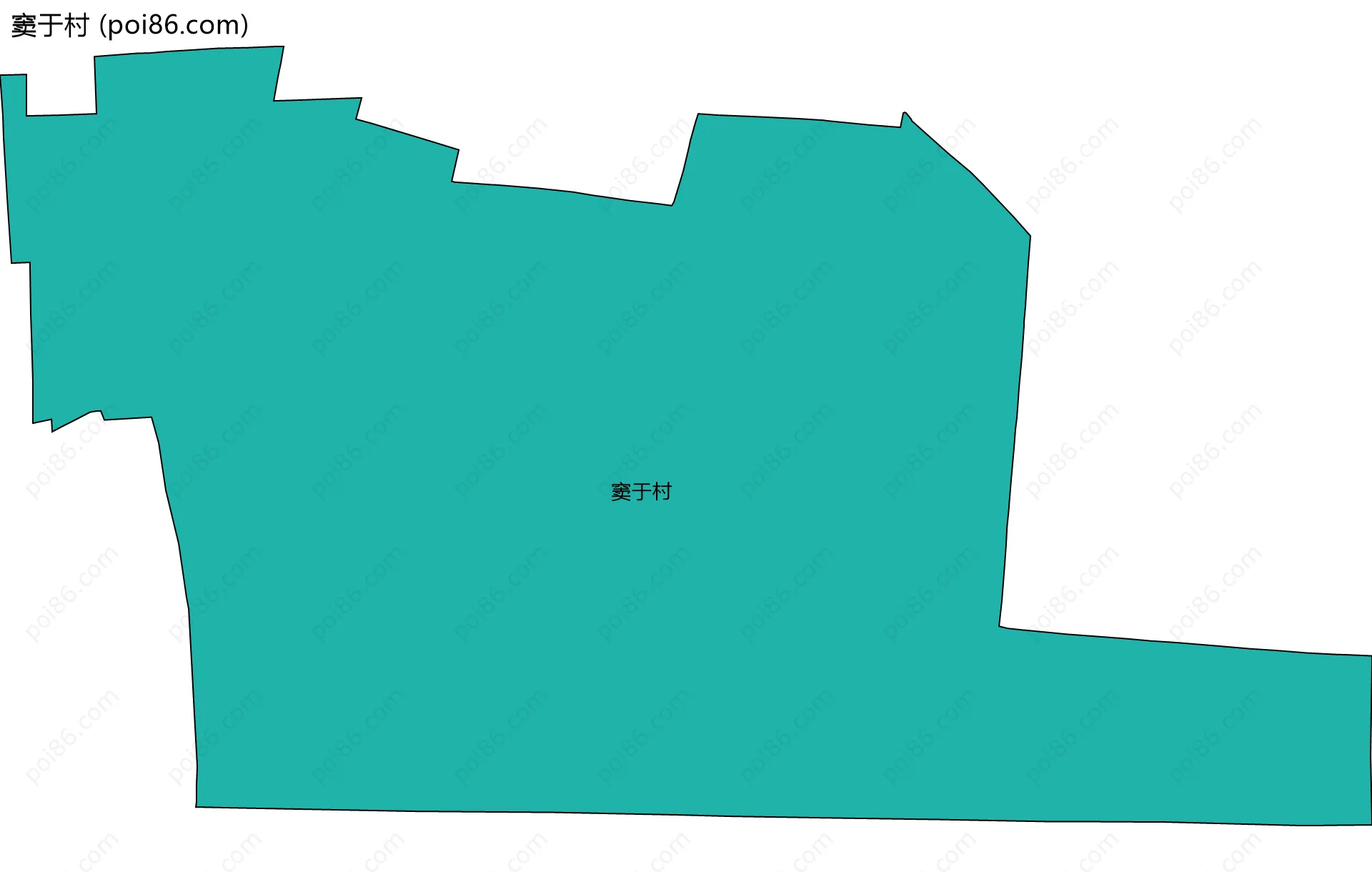 窦于村边界地图