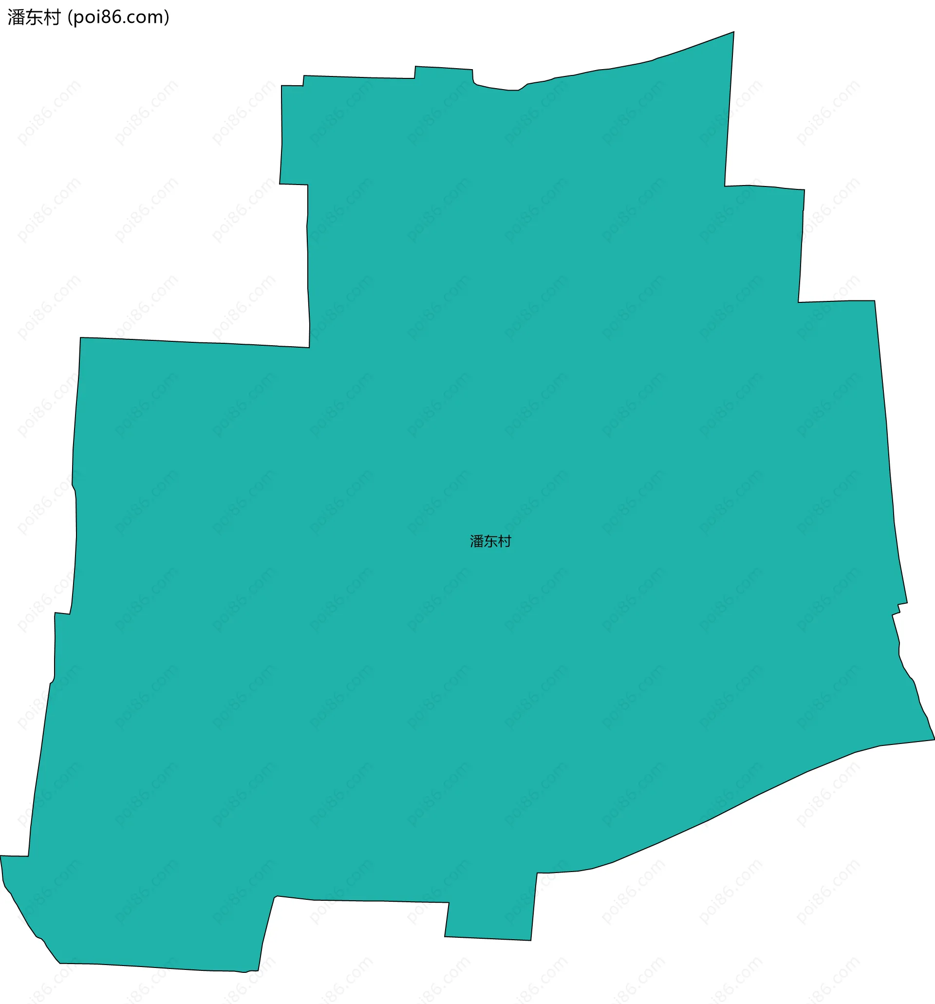 潘东村边界地图