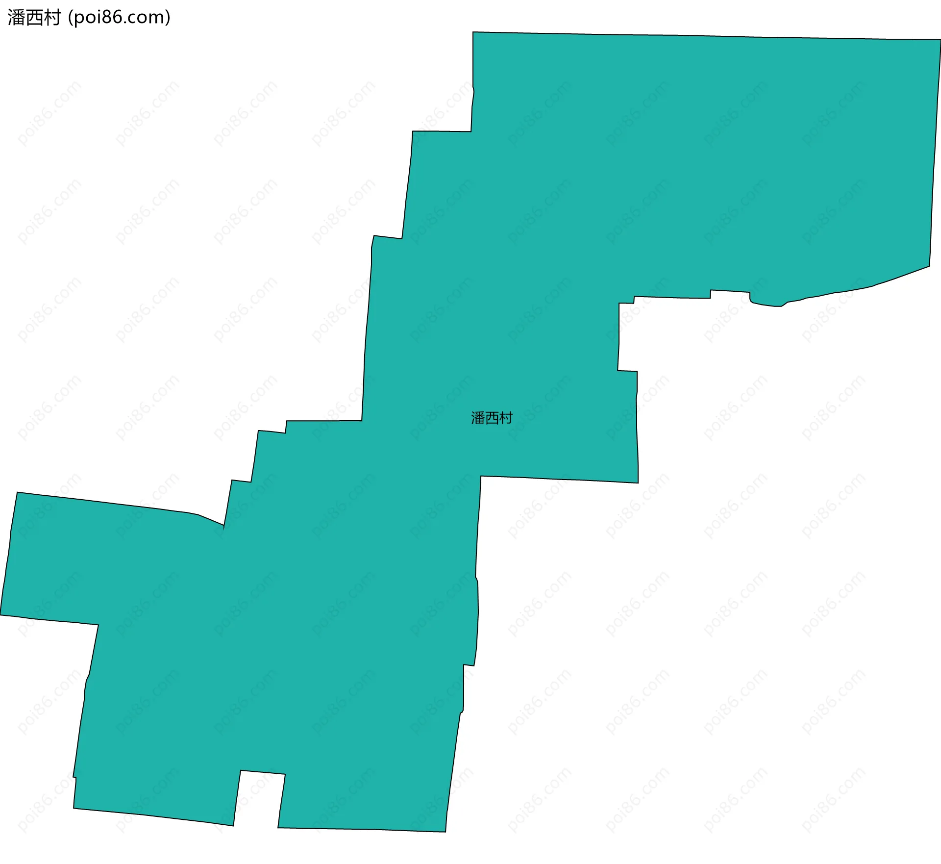潘西村边界地图