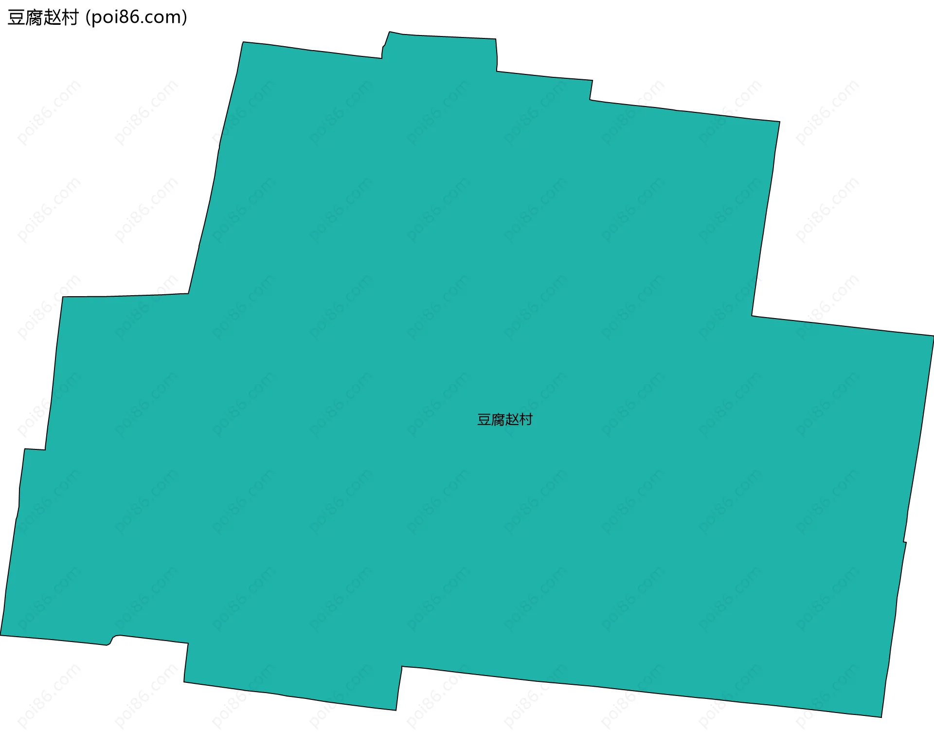 豆腐赵村边界地图