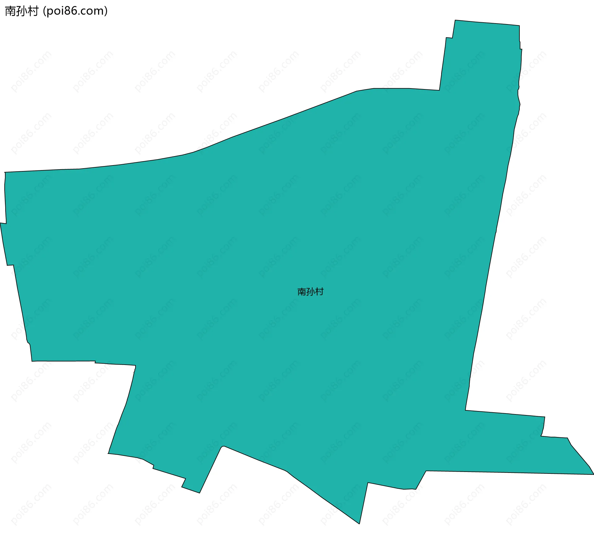 南孙村边界地图