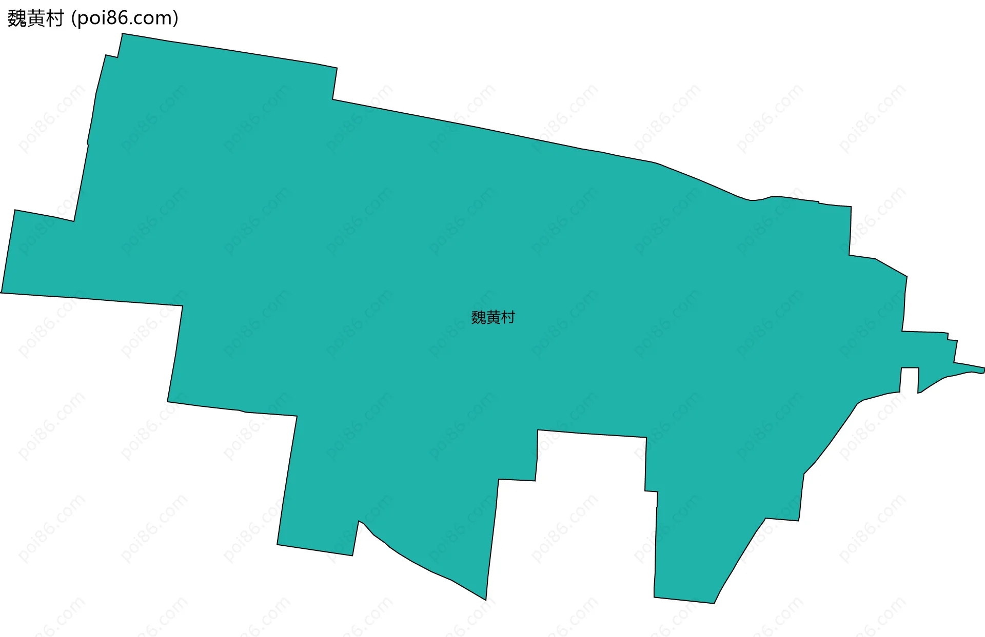 魏黄村边界地图
