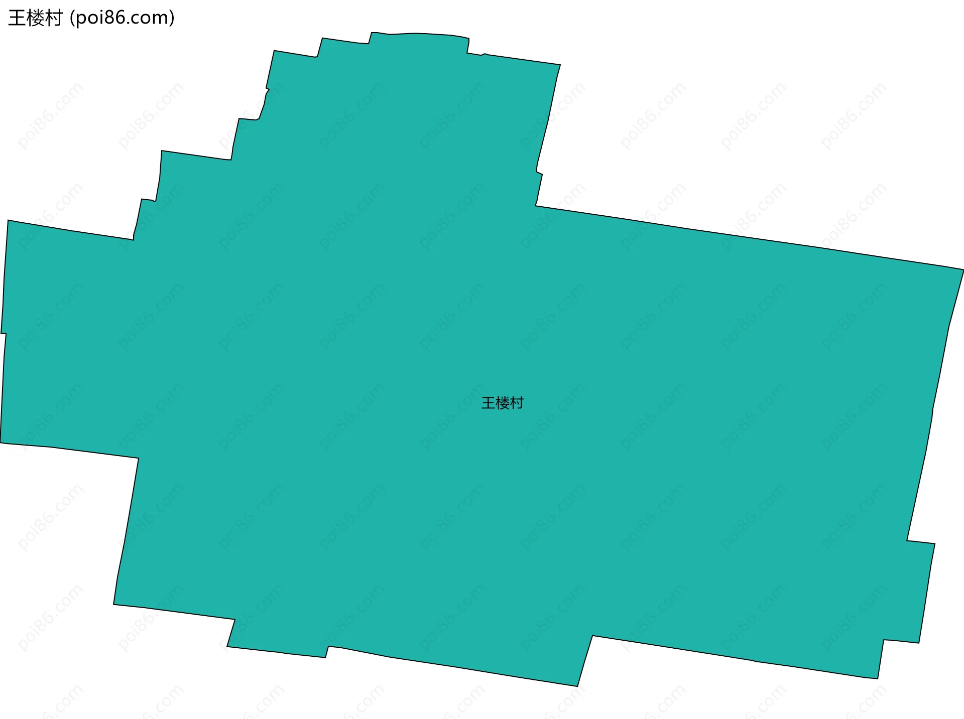 王楼村边界地图