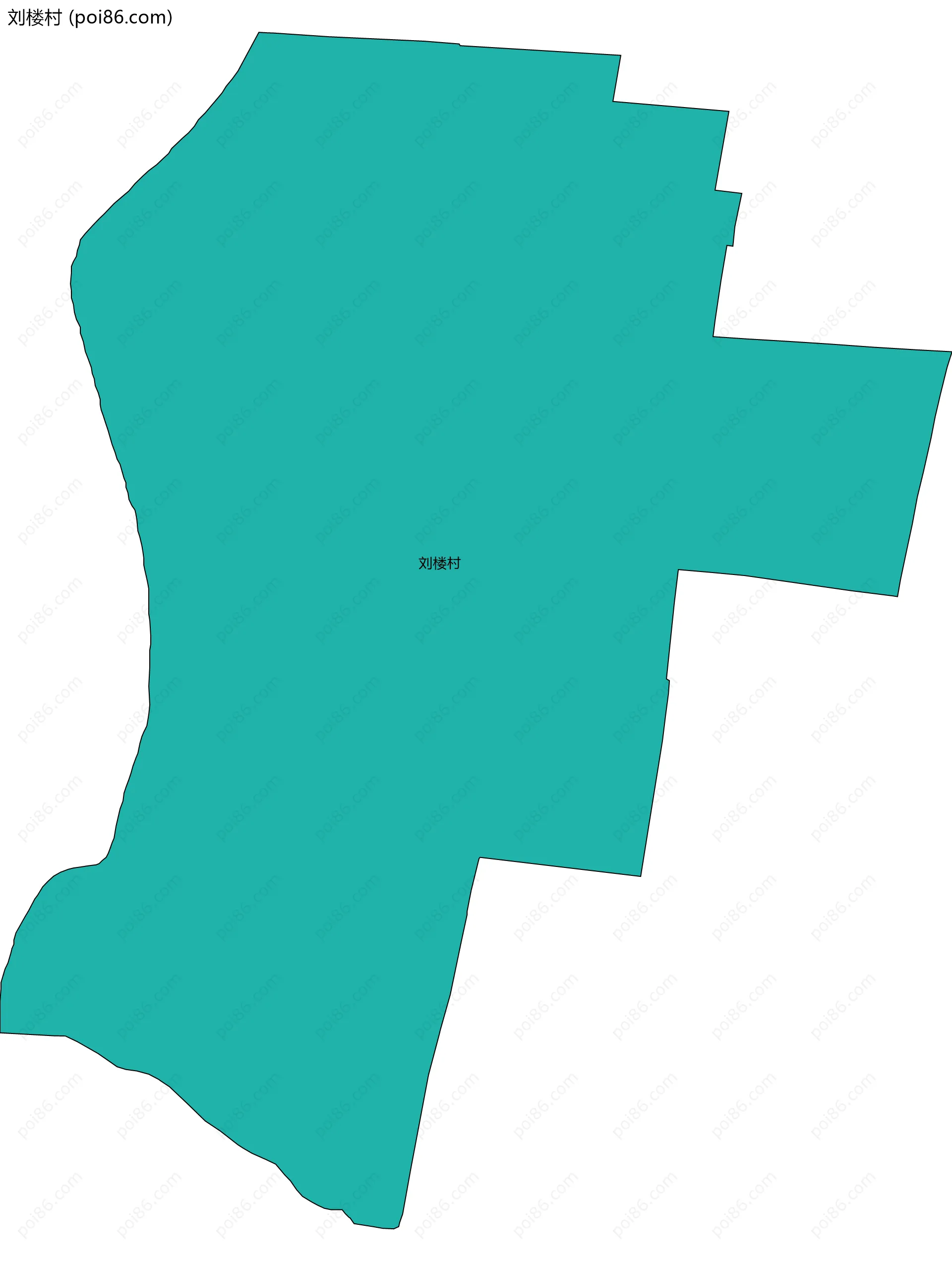 刘楼村边界地图