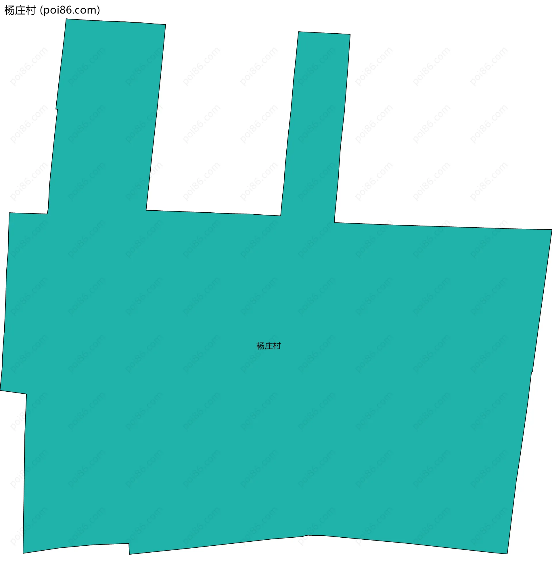 杨庄村边界地图