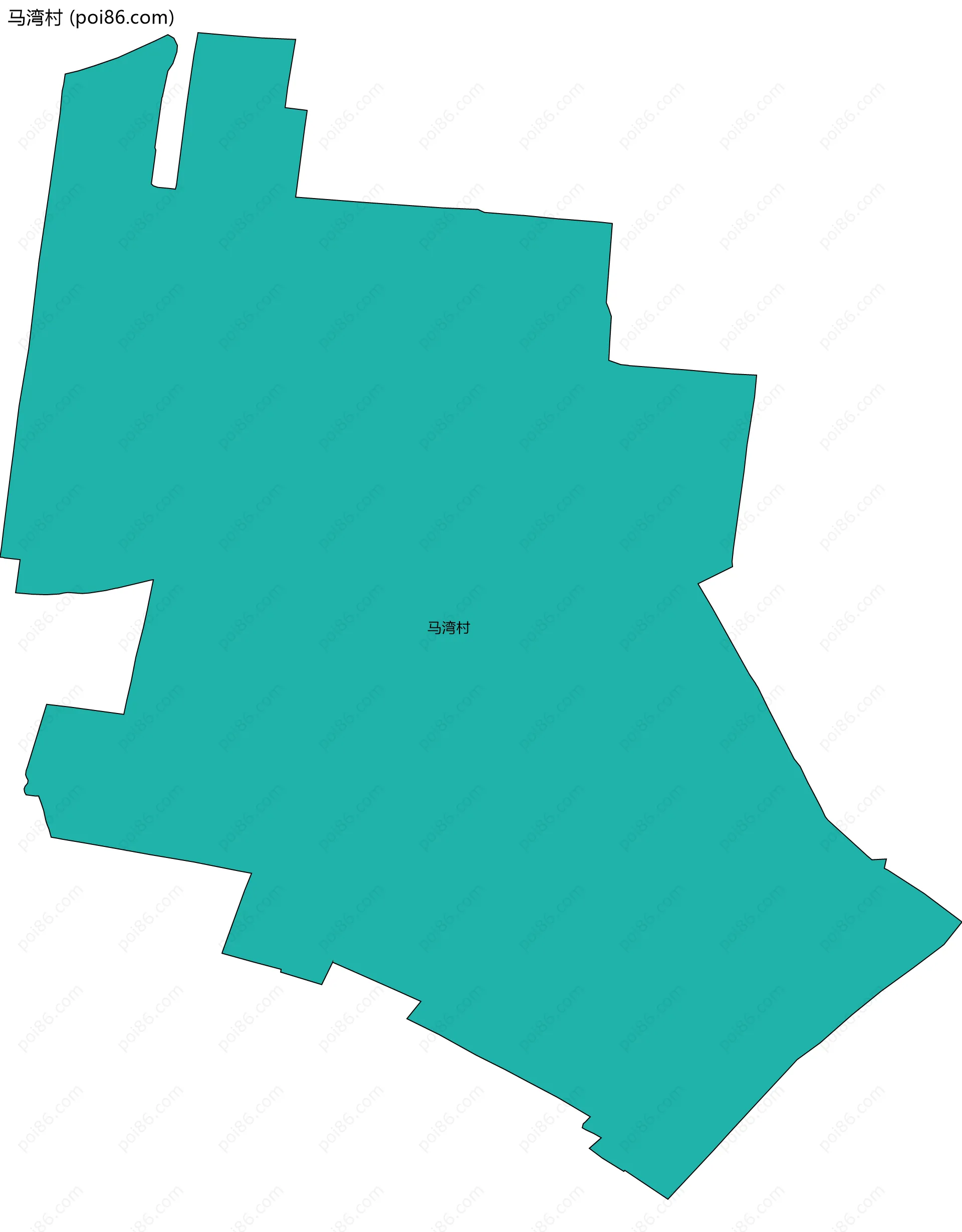 马湾村边界地图