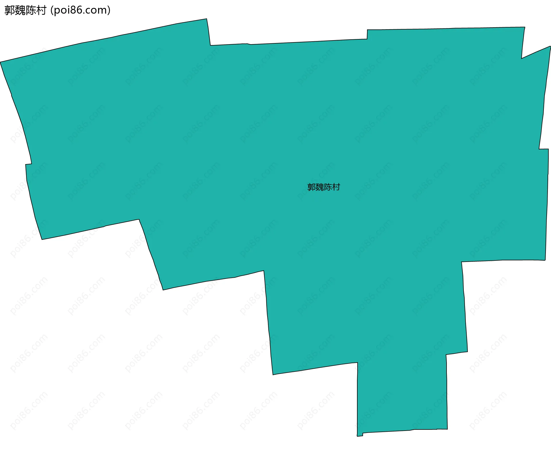 郭魏陈村边界地图