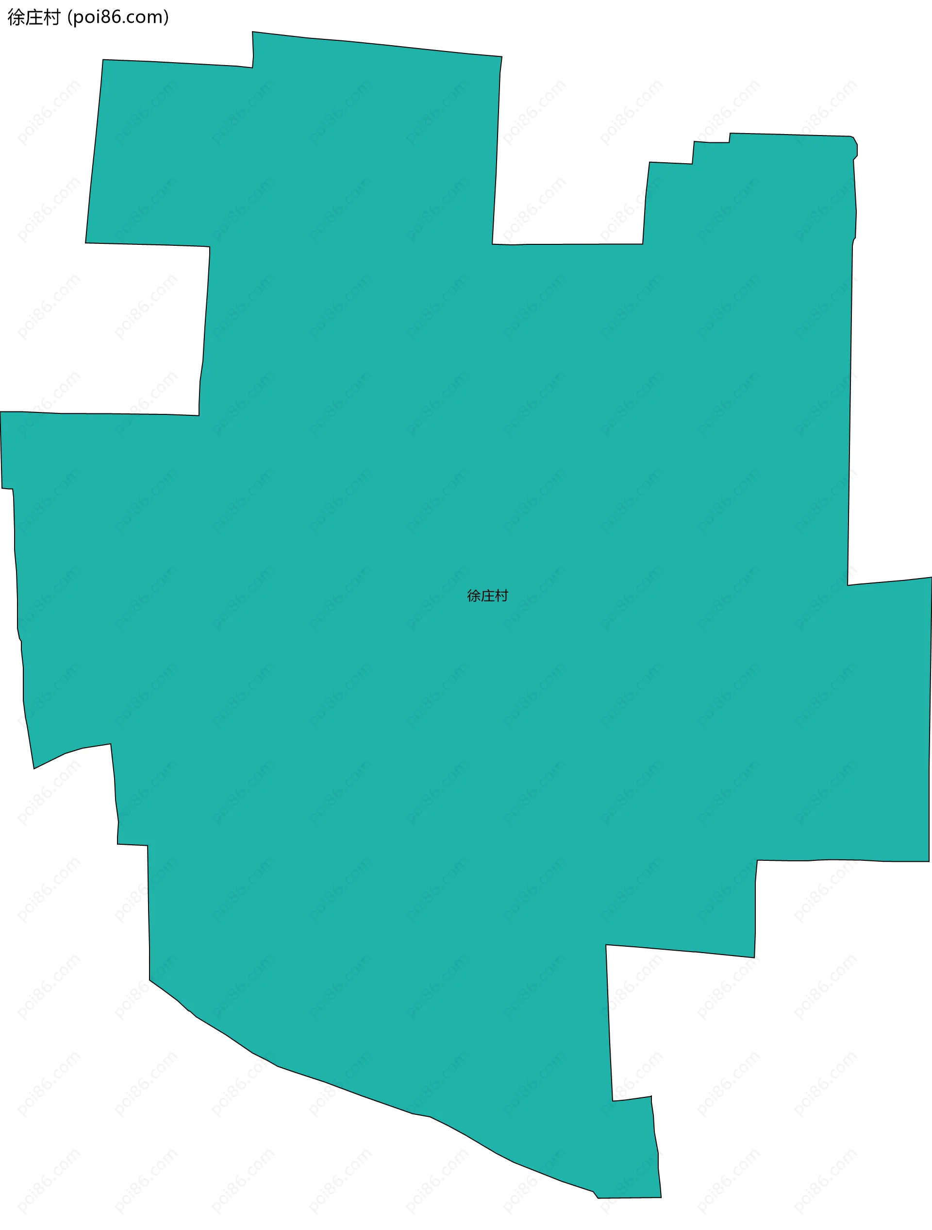 徐庄村边界地图