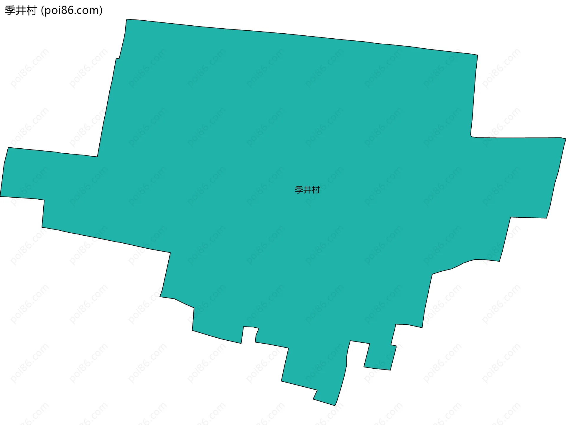 季井村边界地图