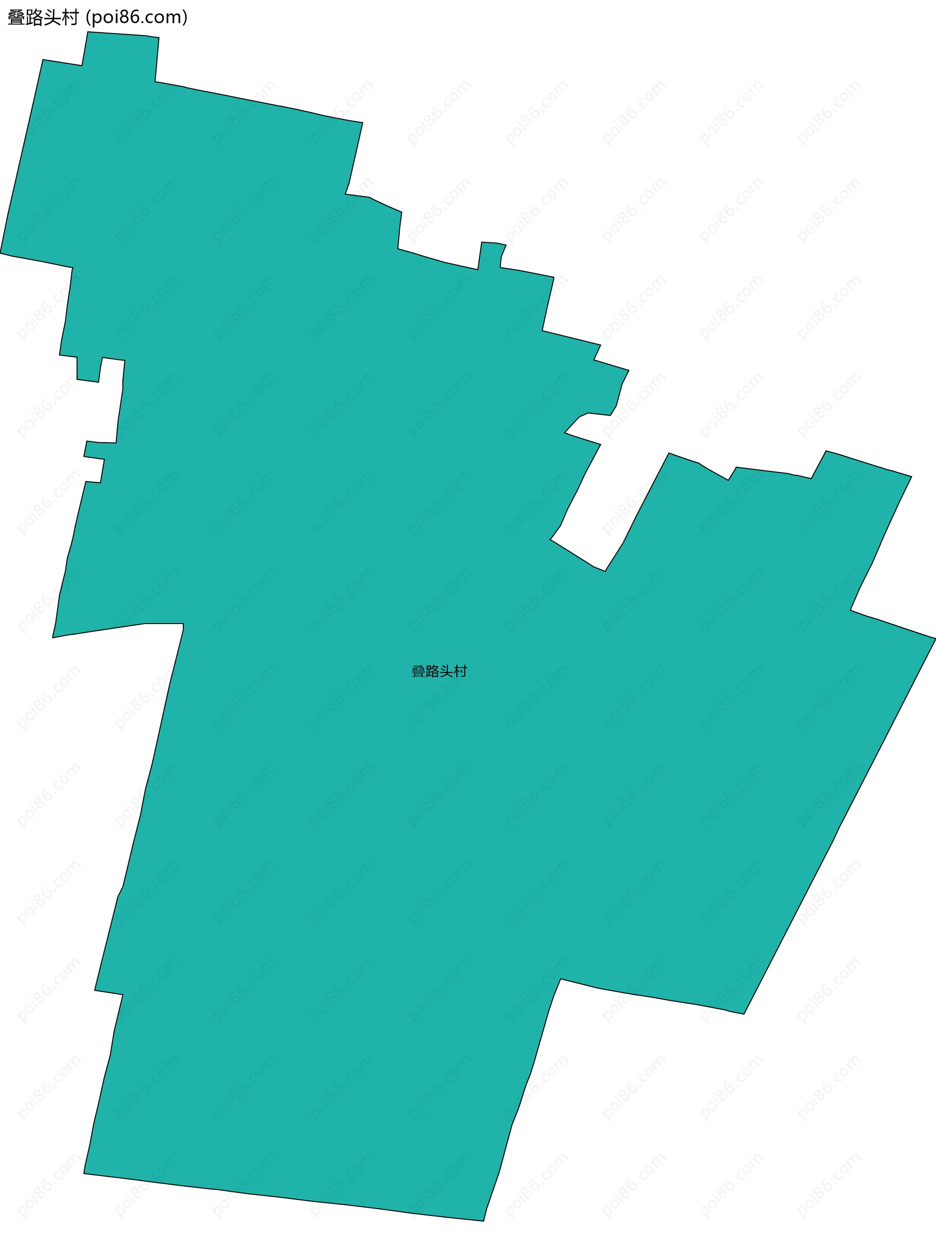 叠路头村边界地图