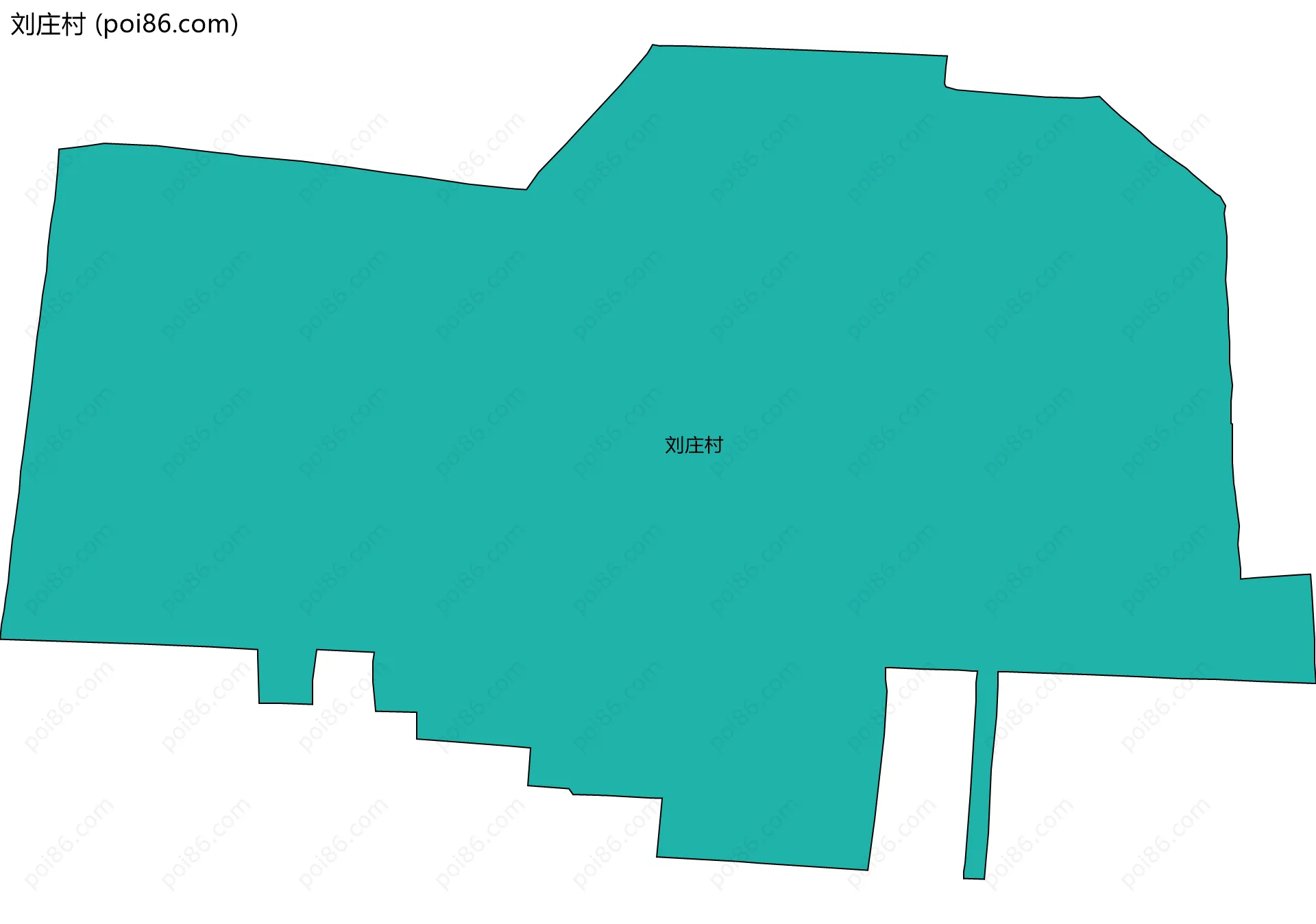 刘庄村边界地图