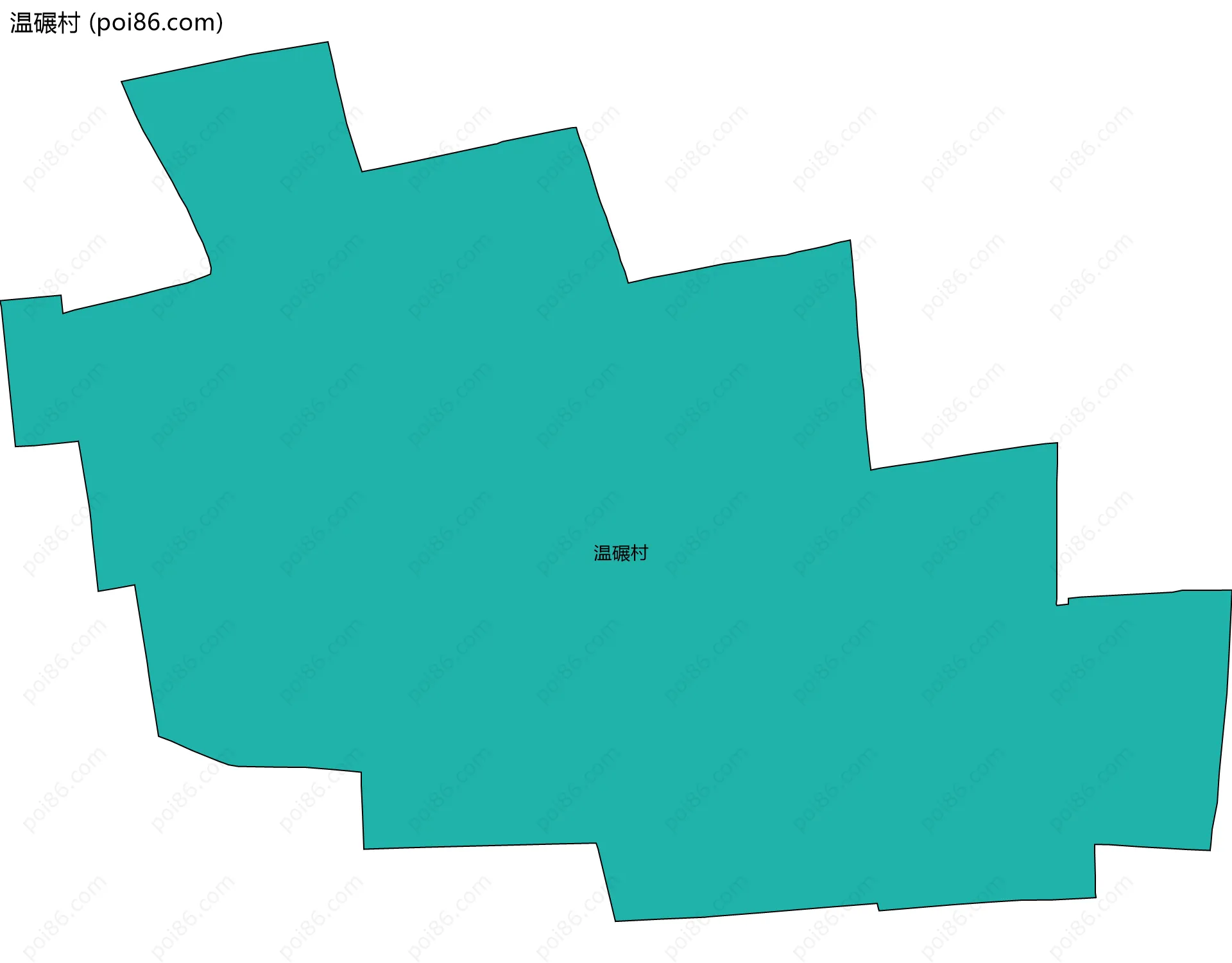 温碾村边界地图