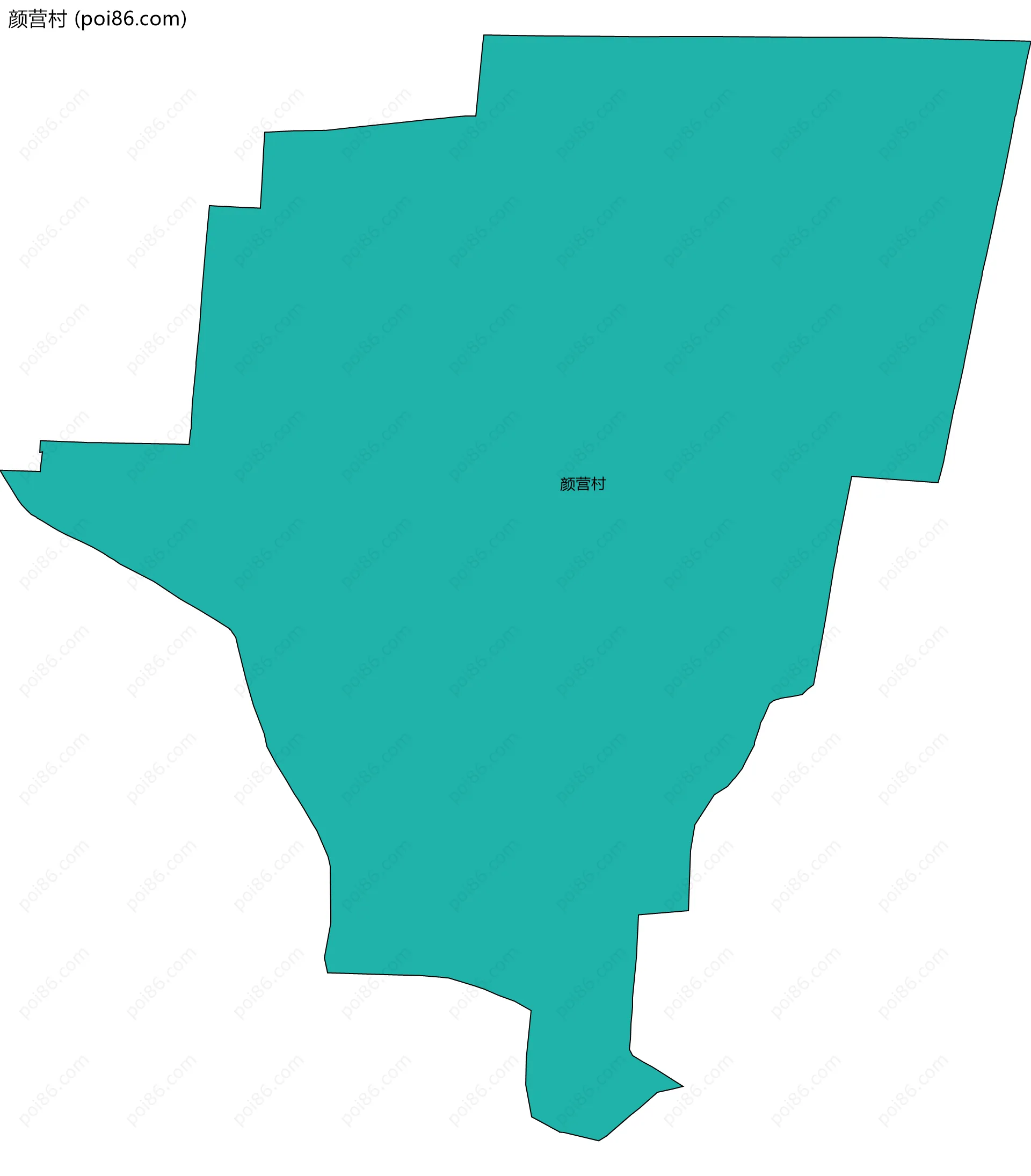 颜营村边界地图