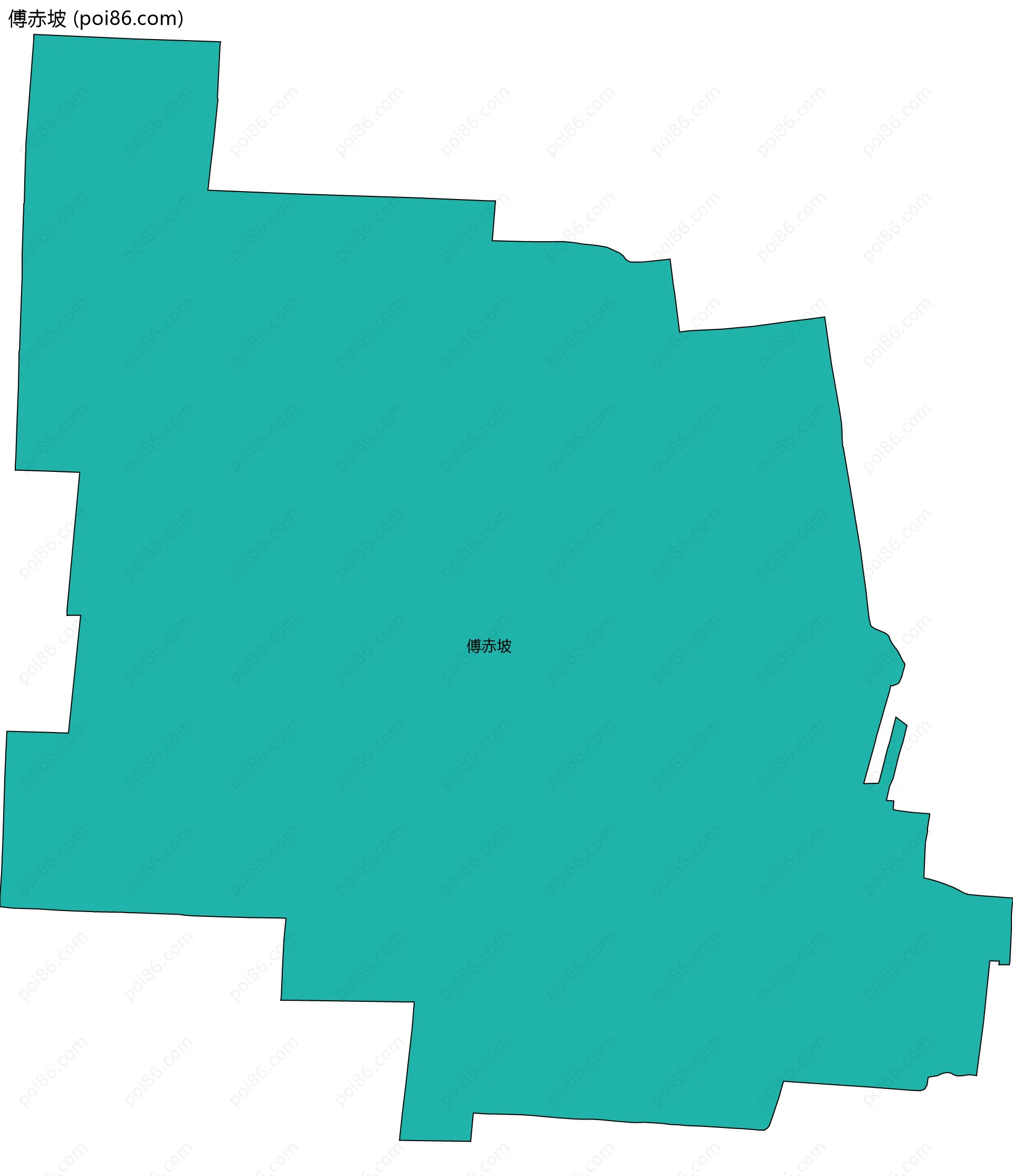 傅赤坡边界地图