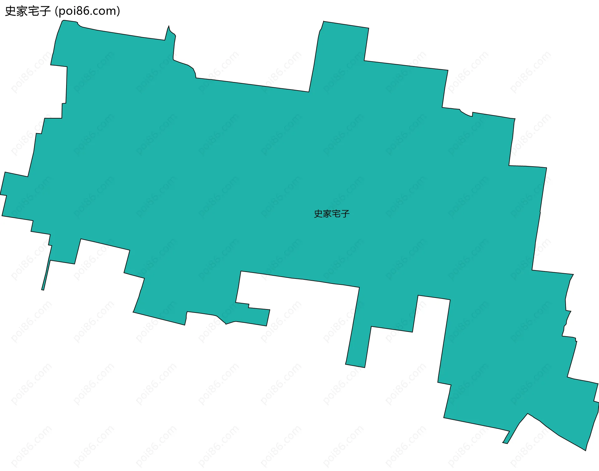 史家宅子边界地图