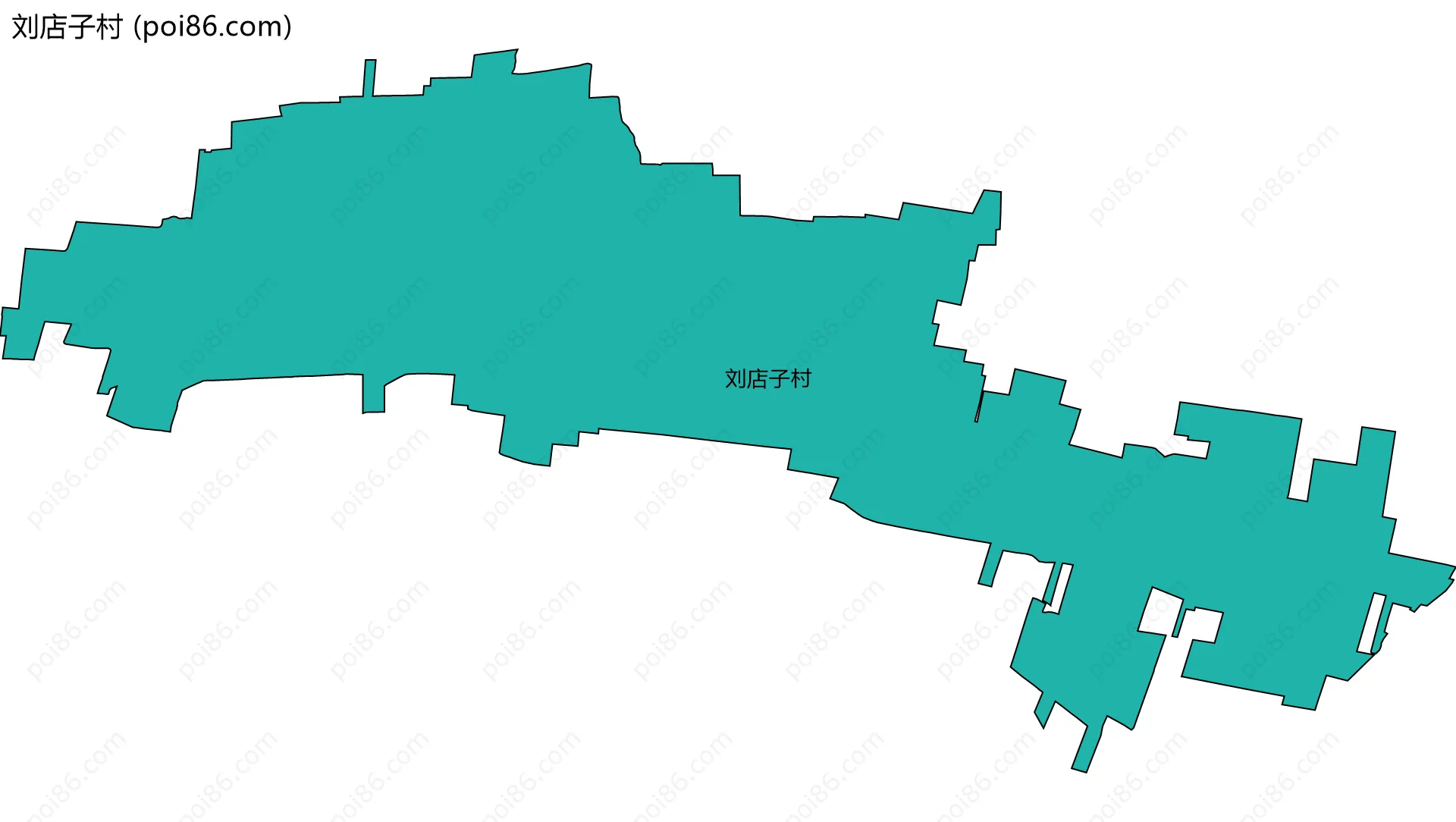 刘店子村边界地图