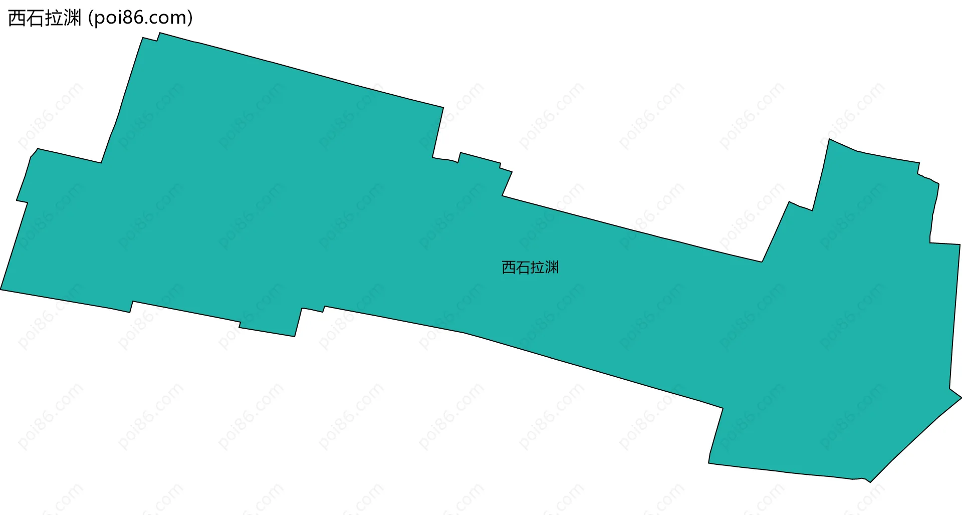 西石拉渊边界地图