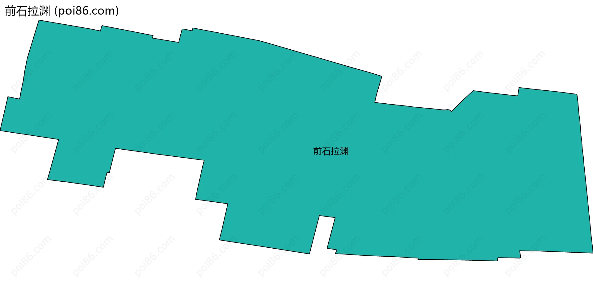 前石拉渊边界地图