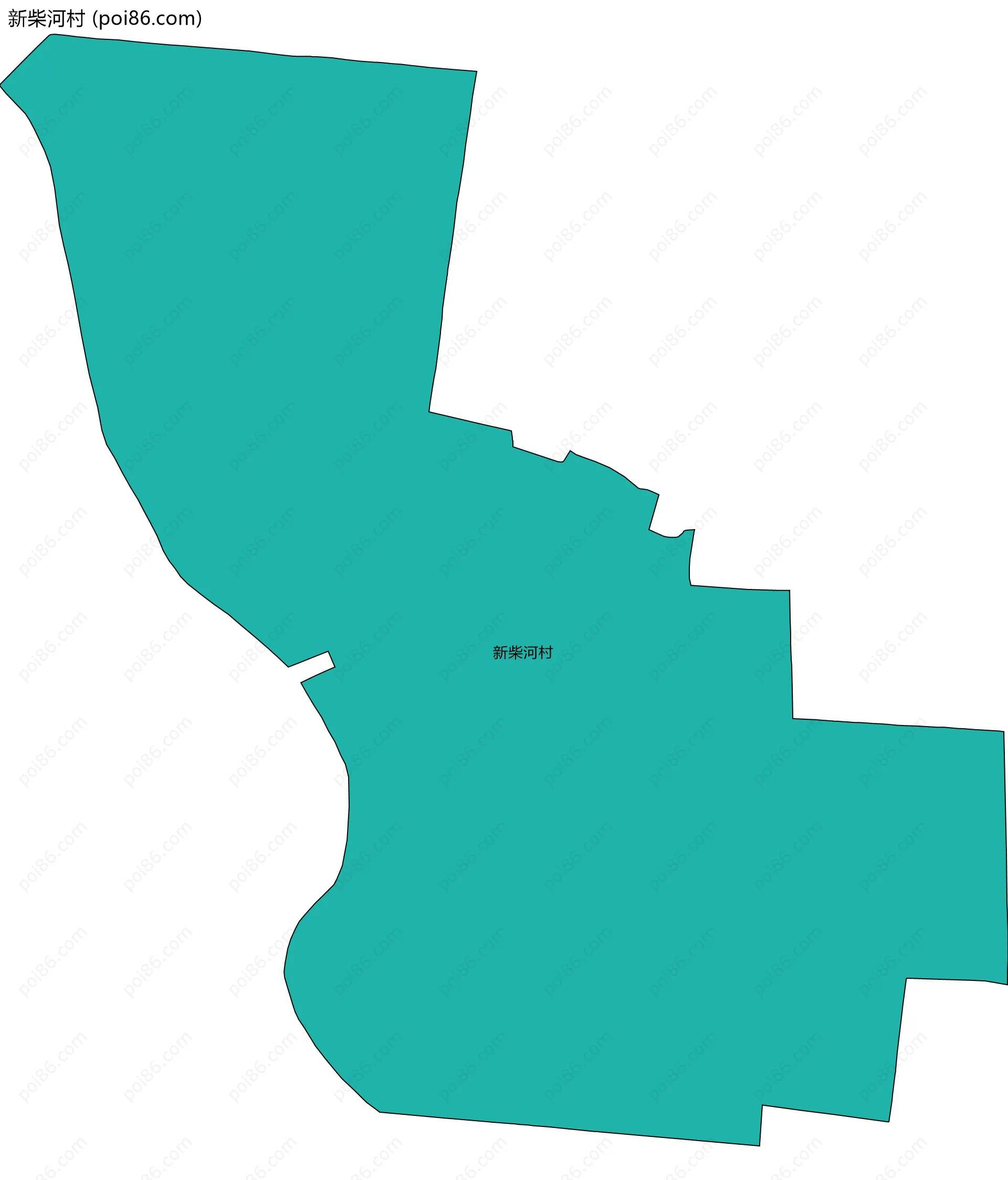 新柴河村边界地图