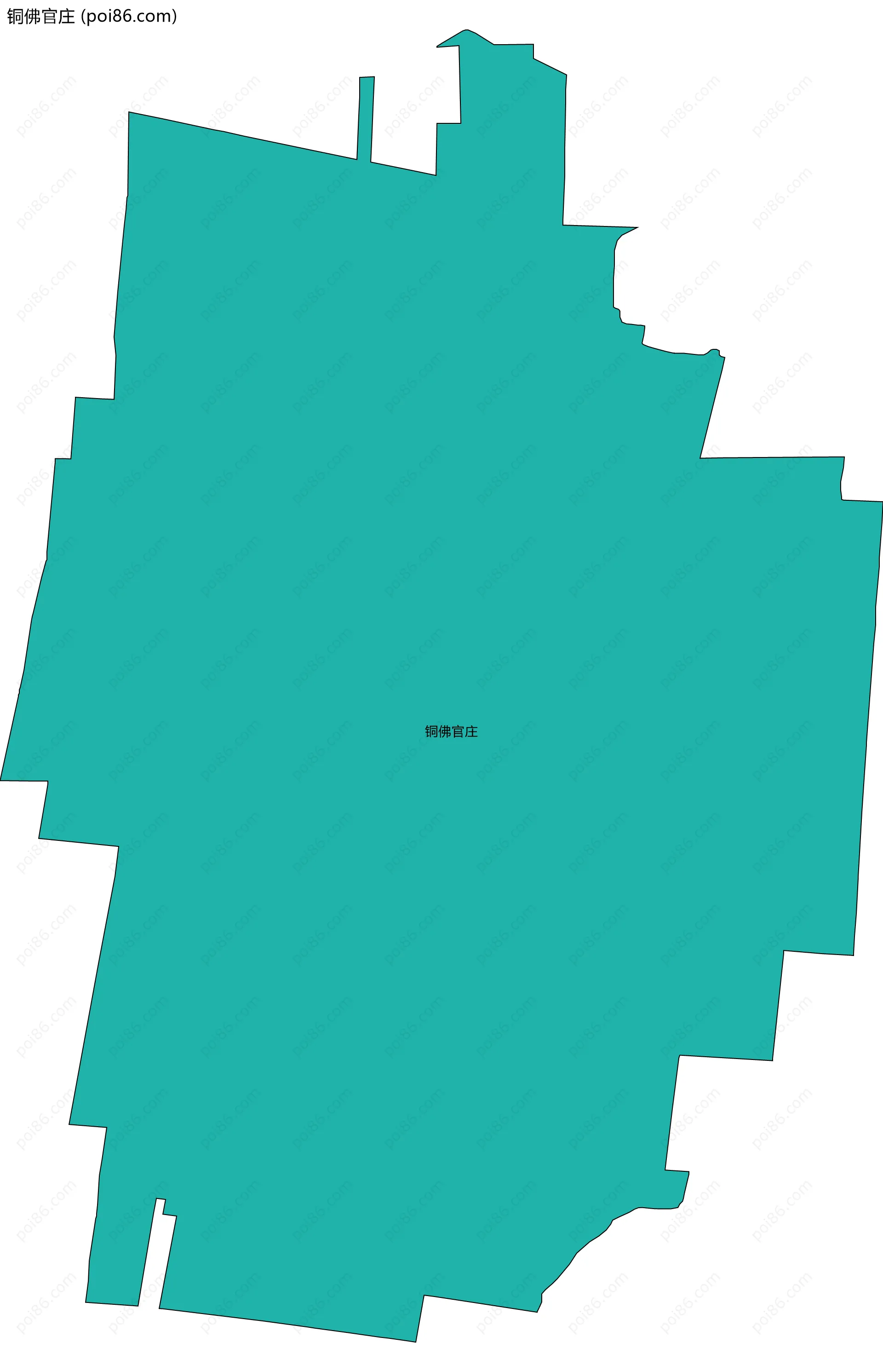 铜佛官庄边界地图