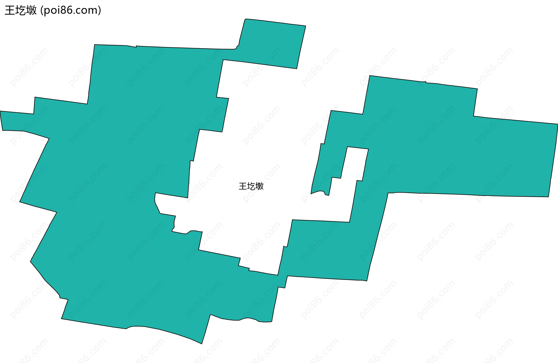 王圪墩边界地图
