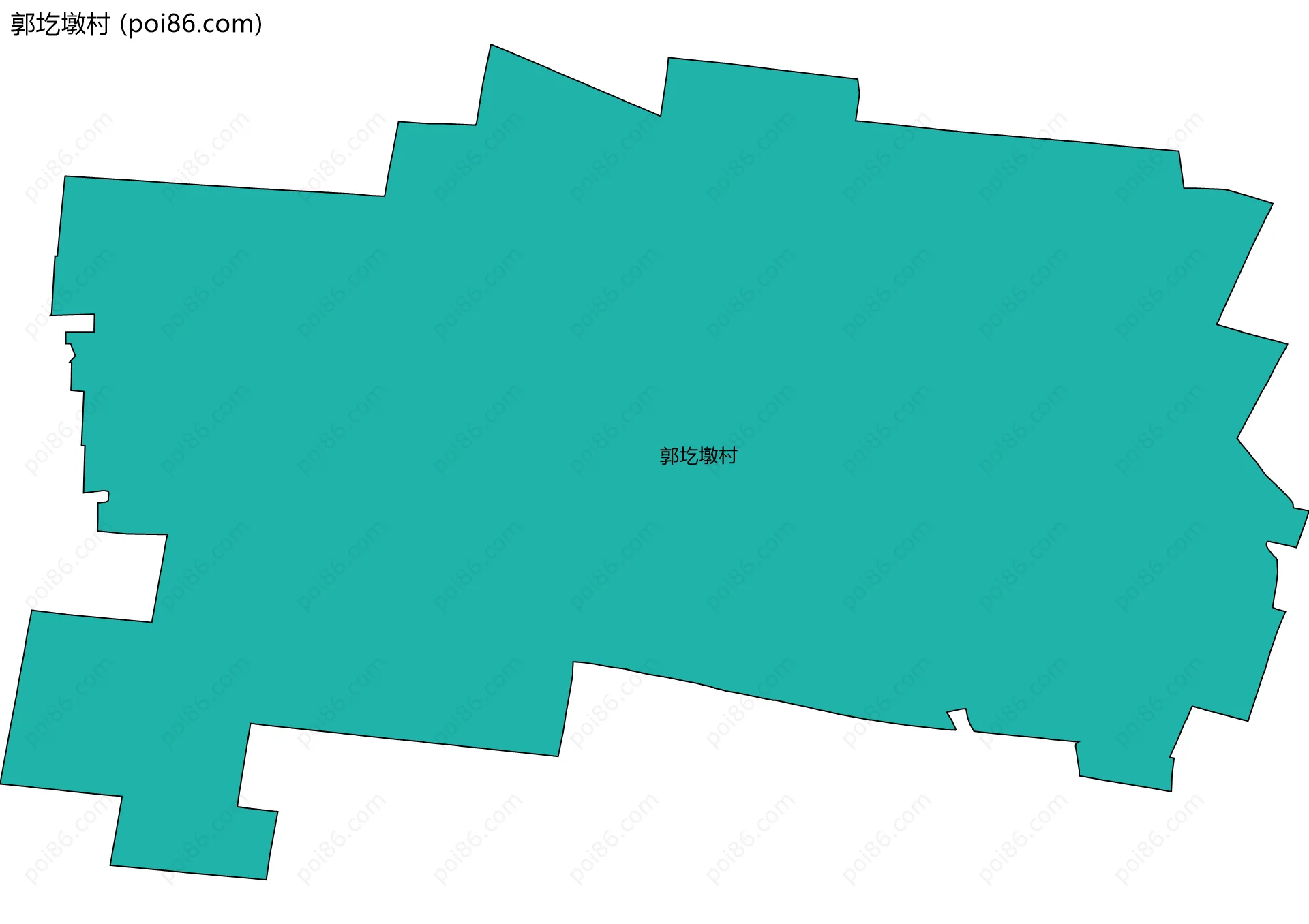 郭圪墩村边界地图