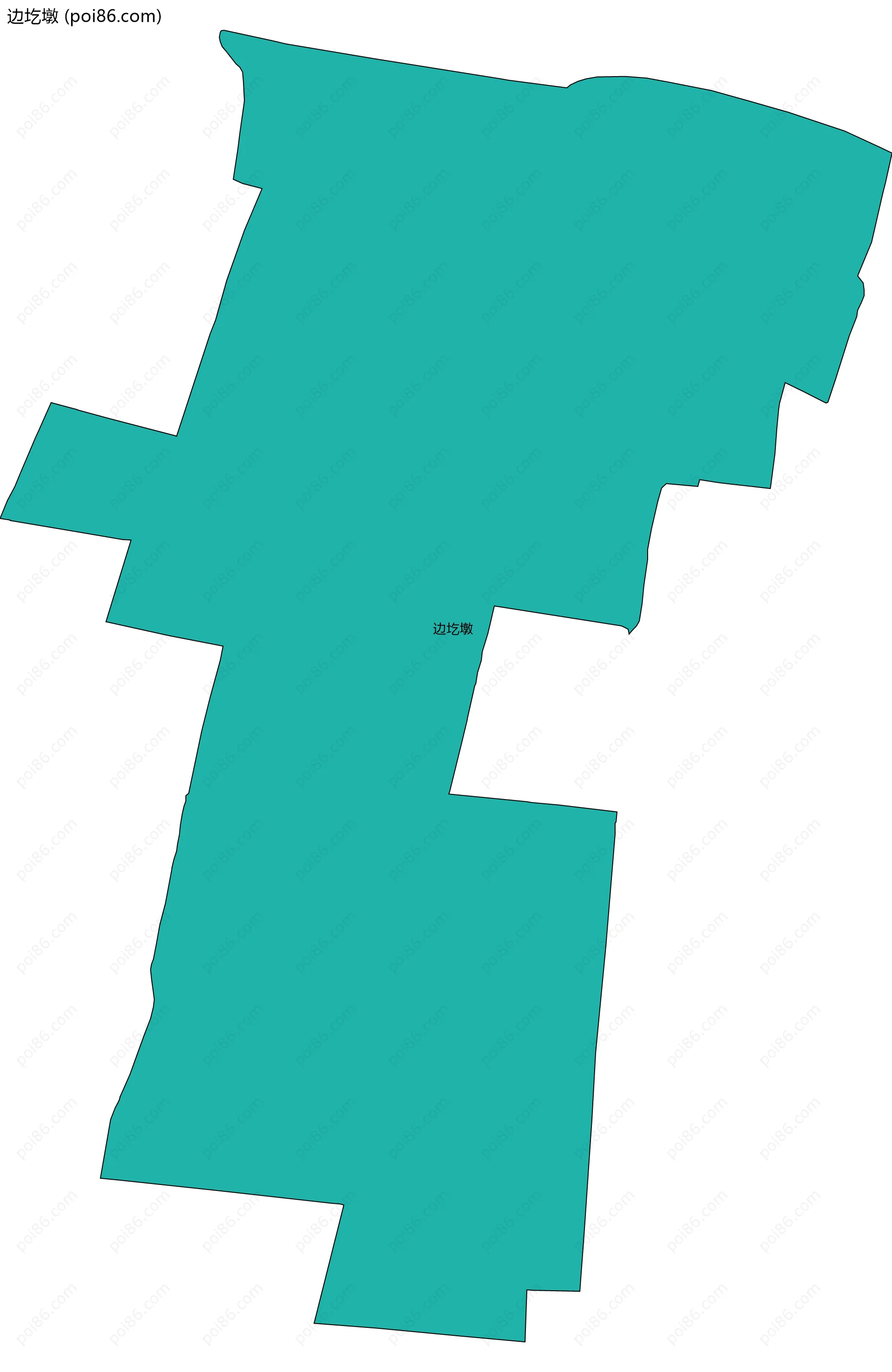 边圪墩边界地图