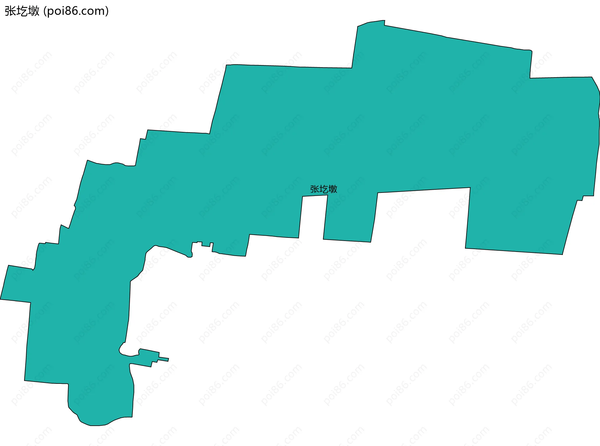 张圪墩边界地图