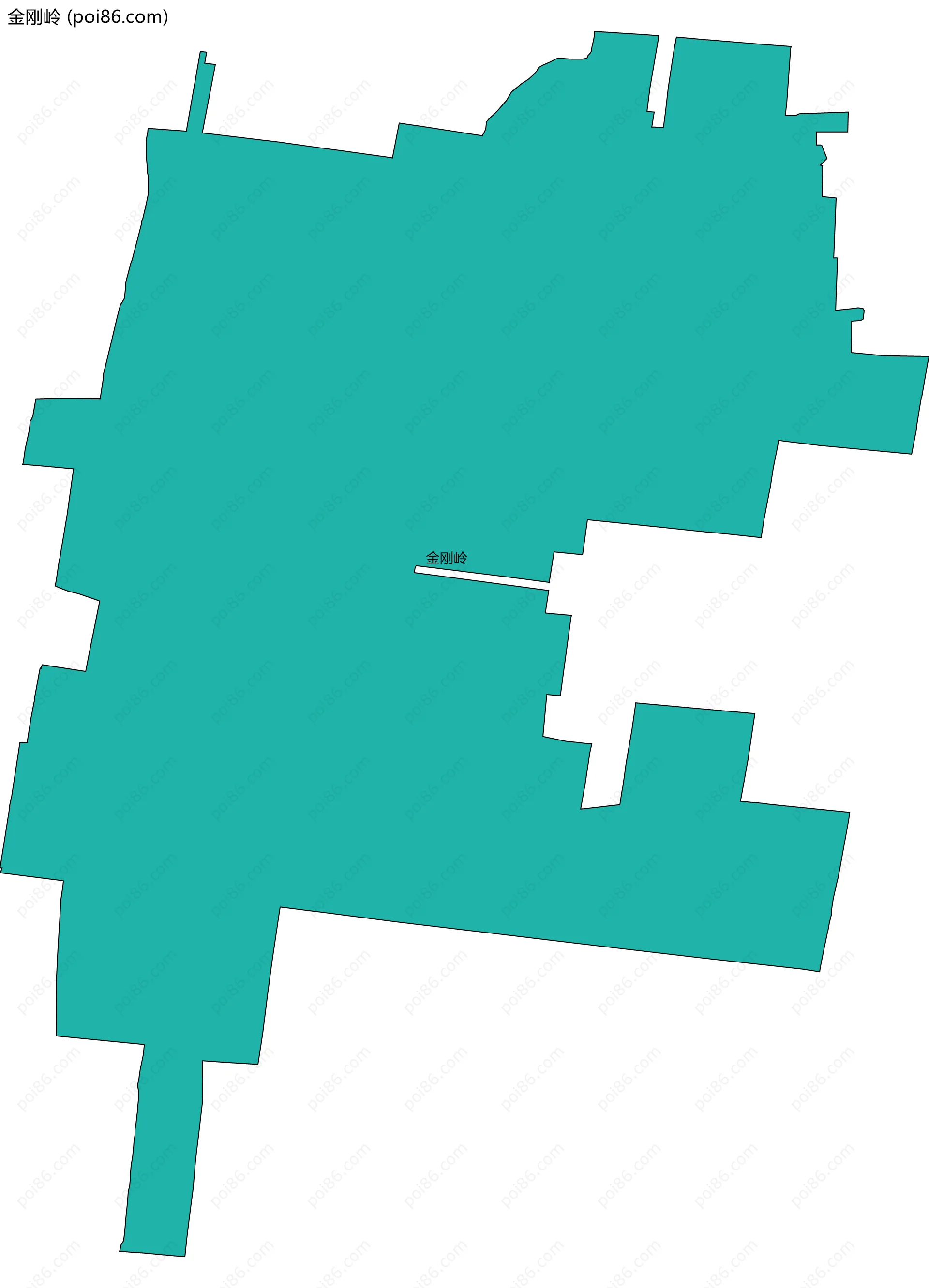 金刚岭边界地图