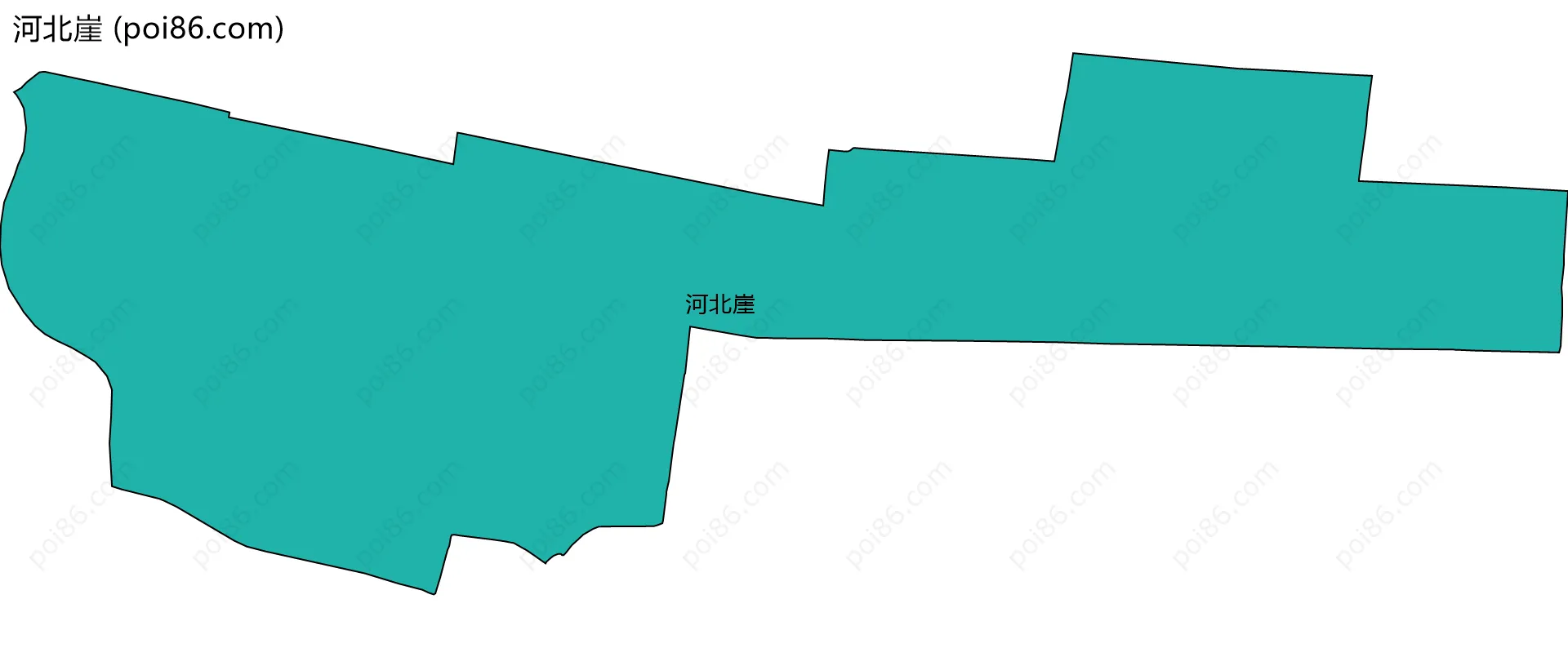 河北崖边界地图