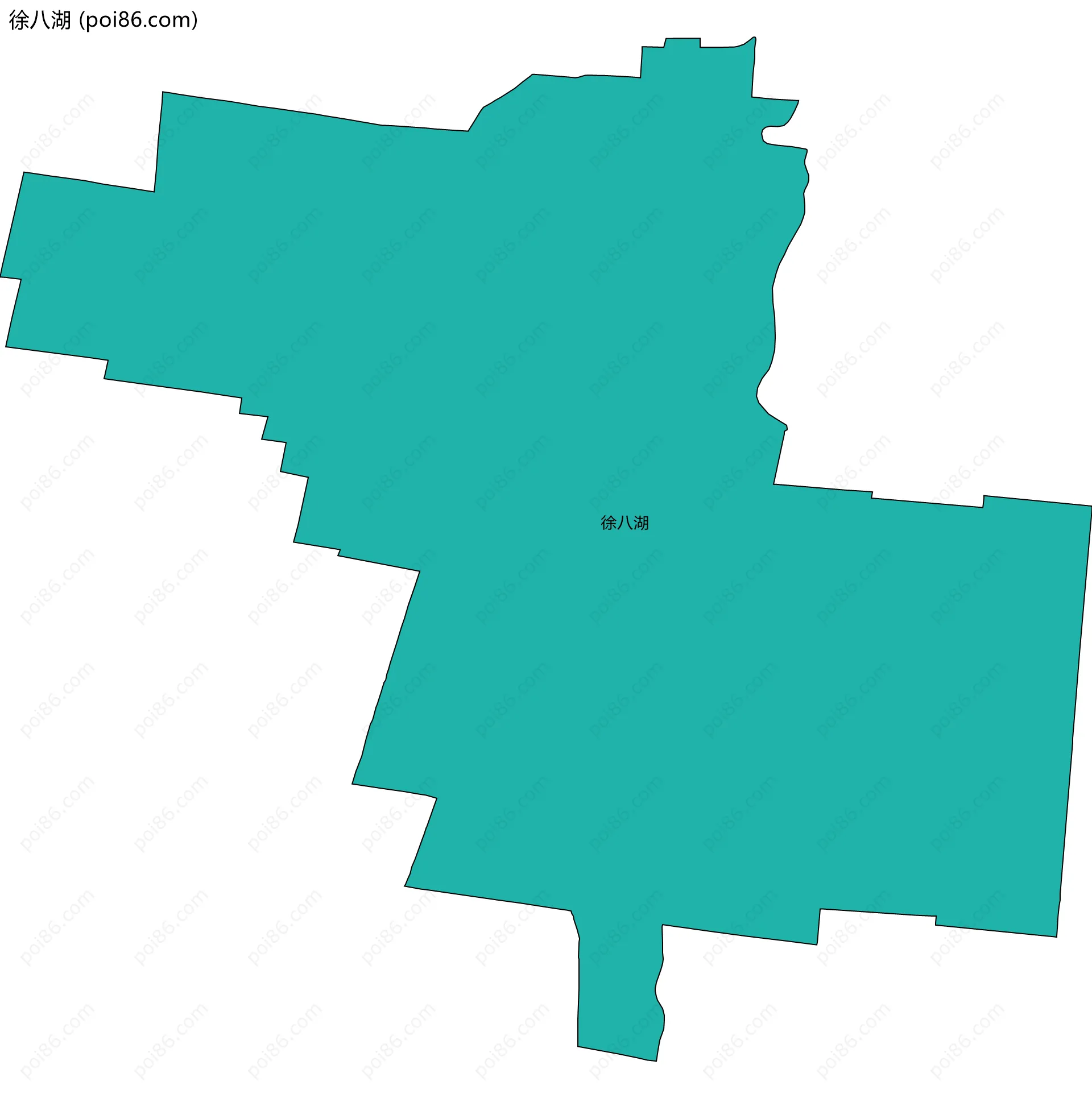 徐八湖边界地图