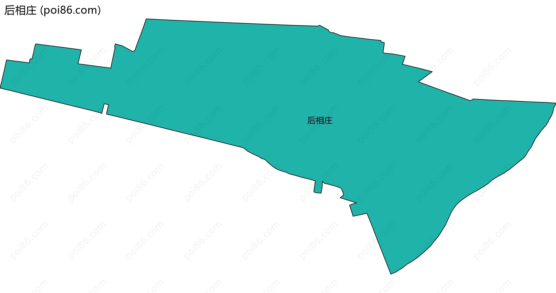 后相庄边界地图