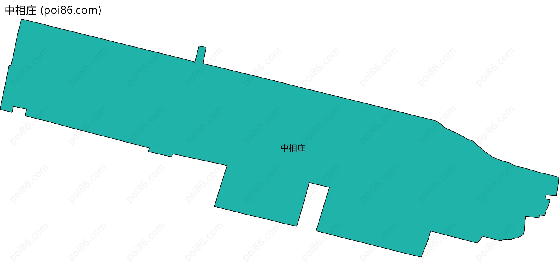 中相庄边界地图