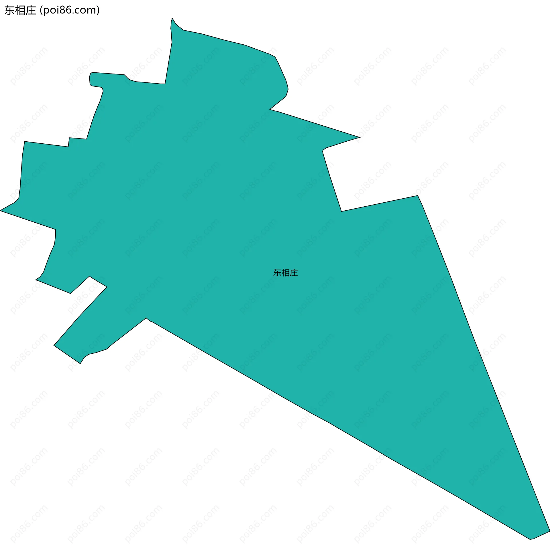 东相庄边界地图